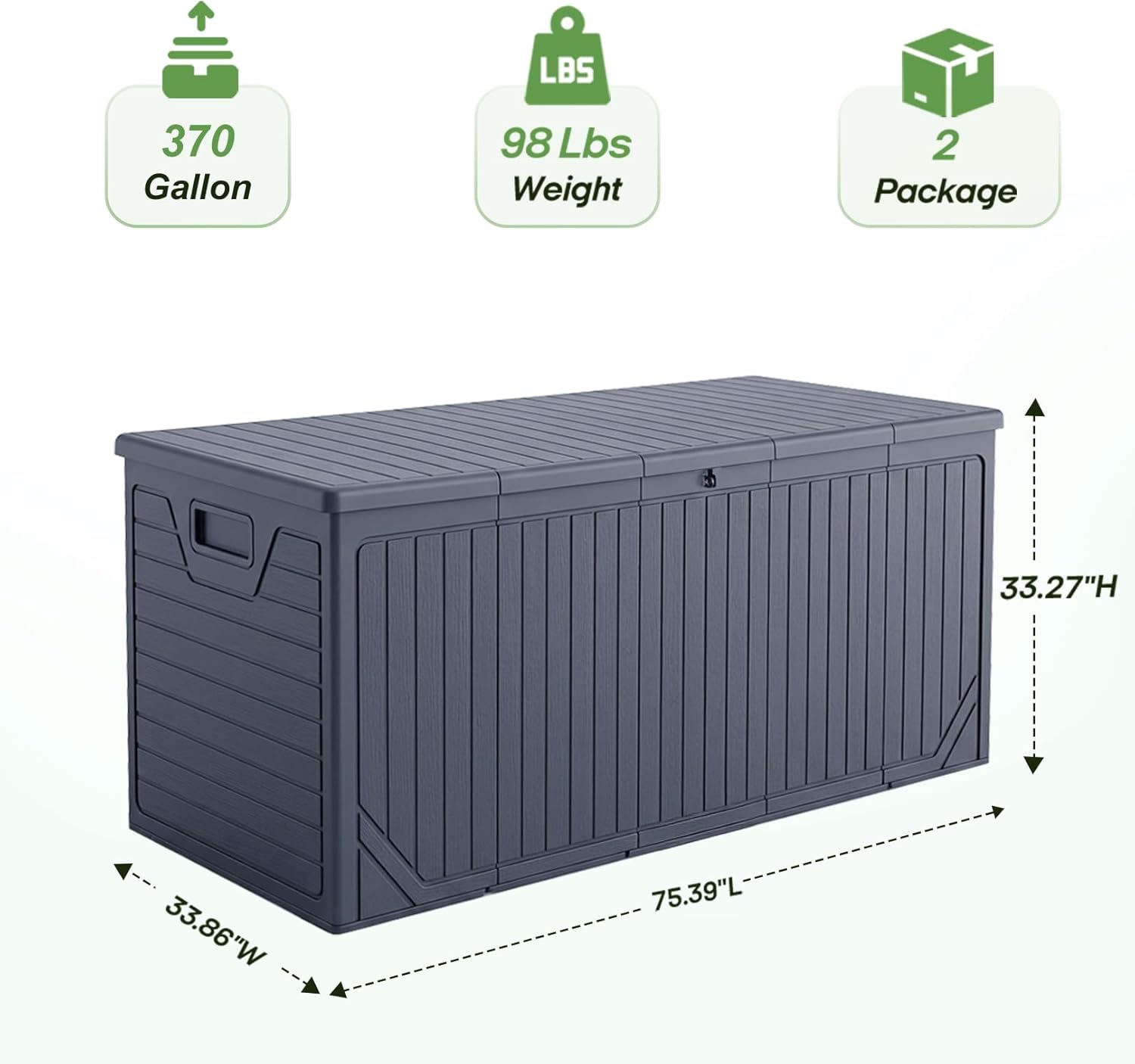 best extra large deck box,FammyLoft 370 gallon deck box worth buying,extra large deck box pros cons,370 gallon outdoor storage box honest,should I buy a 370 gallon deck box,large deck box vs alternatives unboxing and complete package contents