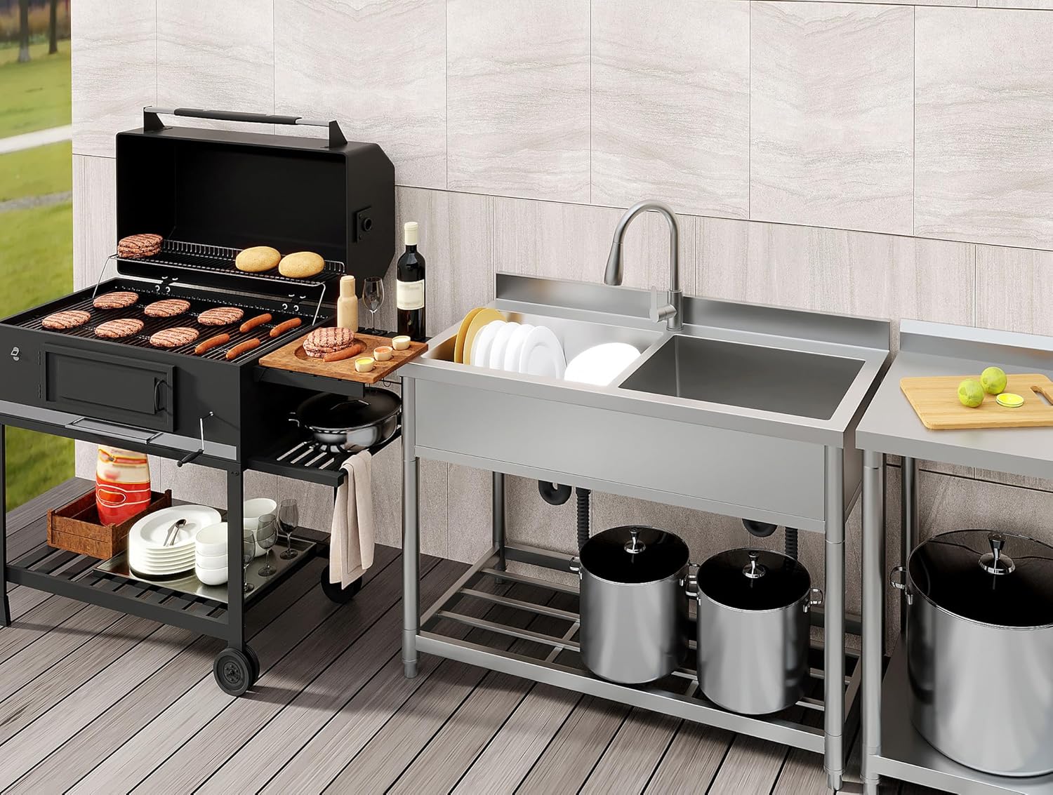 Step-by-step guide for best freestanding commercial sink,freestanding commercial sink worth buying,double bowl utility sink pros cons,GGW commercial sink honest opinion,commercial sink vs restaurant sink,should I buy a freestanding utility sink - complete tutorial