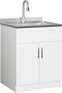 Image 1 of best laundry sink with cabinet