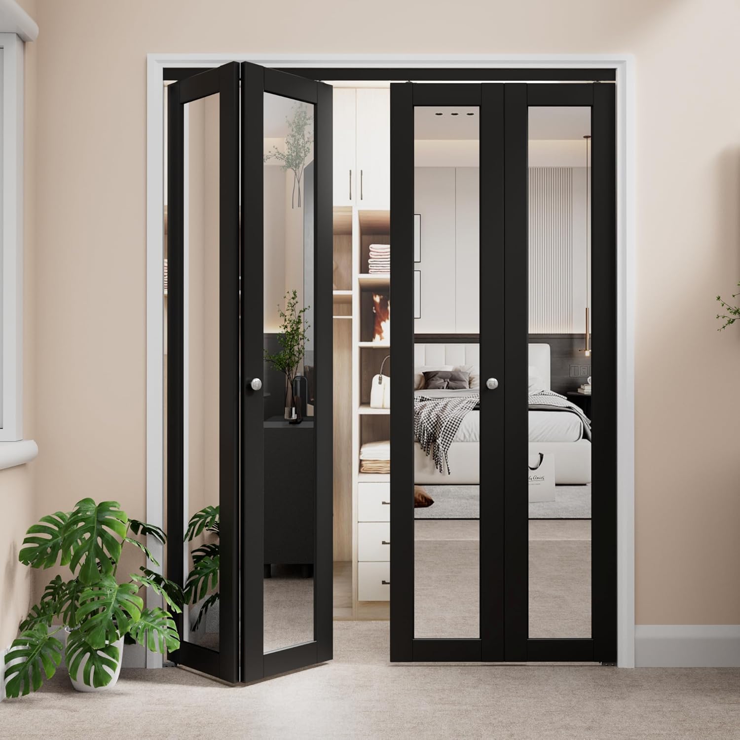 best mirrored bifold closet door,mirrored bifold door worth buying,CRUTOP bifold door pros cons,should I buy a mirrored bifold door,solid core bifold door quality,mirrored bifold door vs alternatives - detailed features and technical specifications