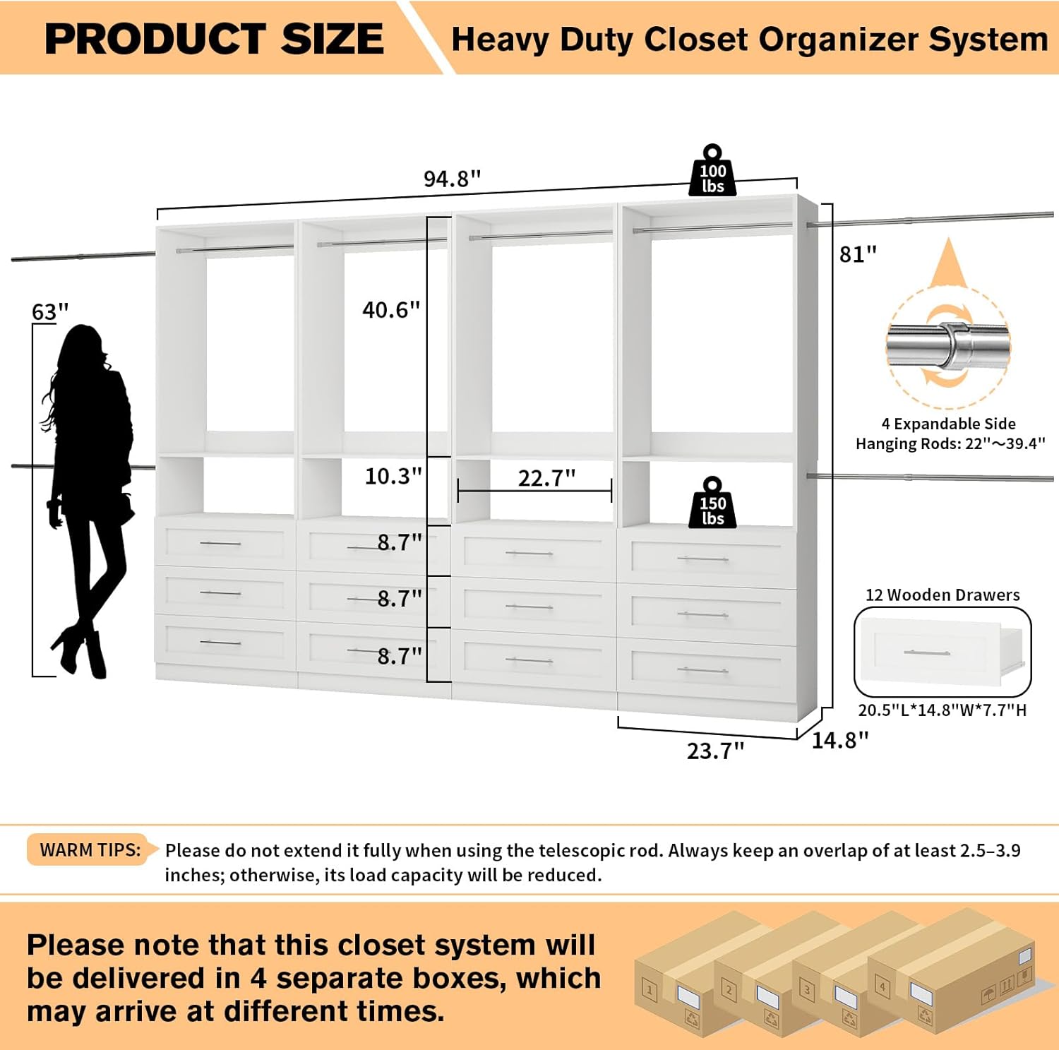 best modular closet system,modular closet system worth buying,customizable closet organizer pros cons,should I buy a modular closet,walk-in closet system vs alternatives,fastgo closet system honest unboxing and complete package contents