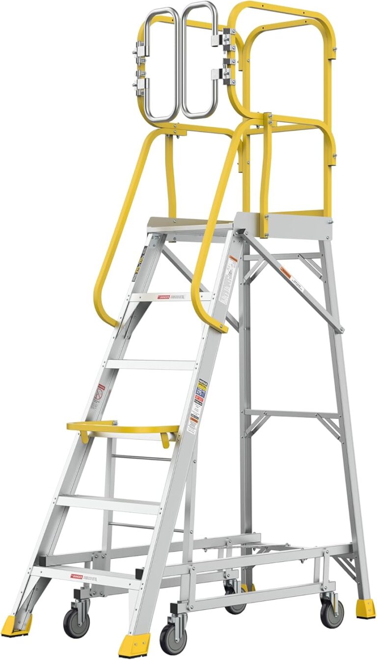 Reviews - Best Rolling Platform Ladder: Our Hands-On Experience & Verdict Image 1 of best rolling platform ladder