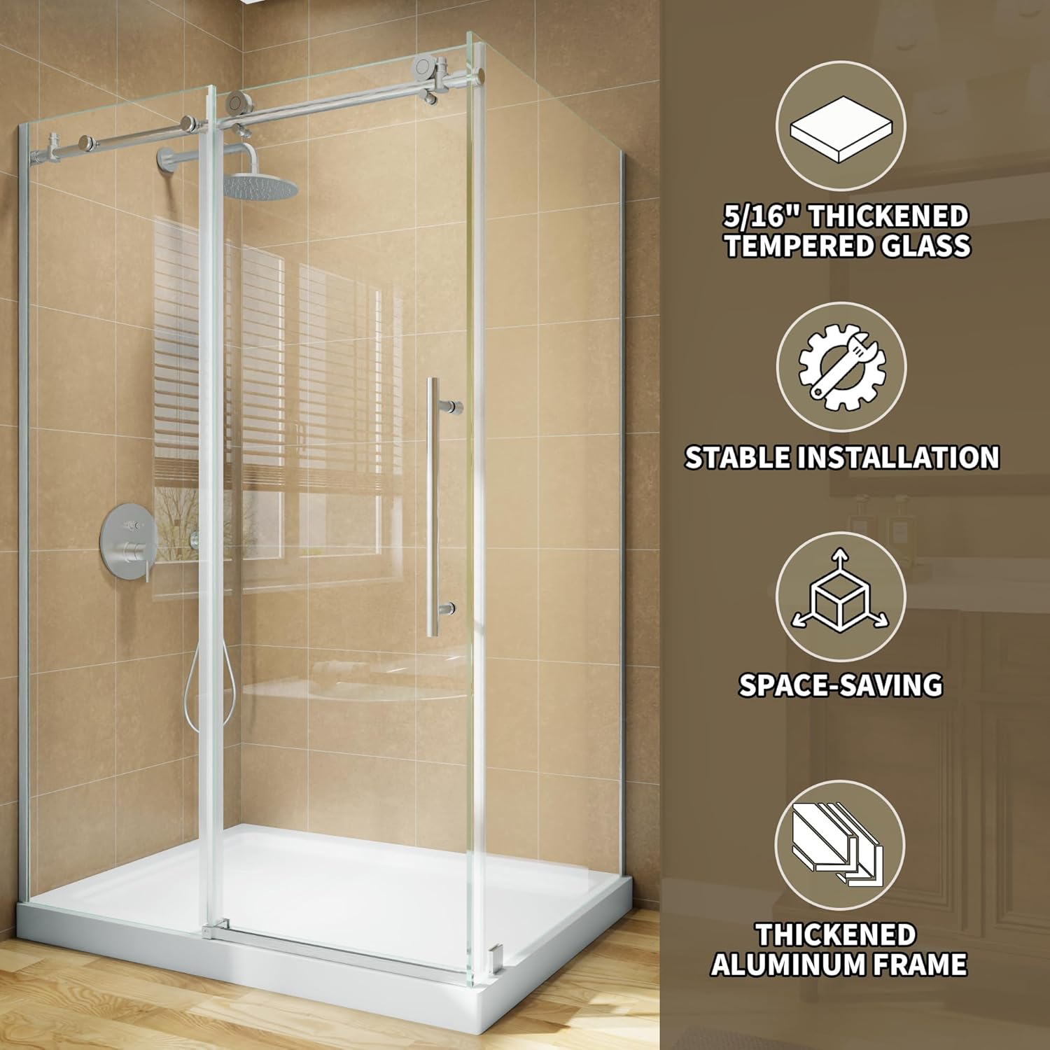 best sliding corner shower door,sliding corner shower door worth buying,sliding corner shower door pros cons,sliding corner shower door vs alternatives,should I buy a sliding corner shower door,best frameless shower enclosure unboxing and complete package contents