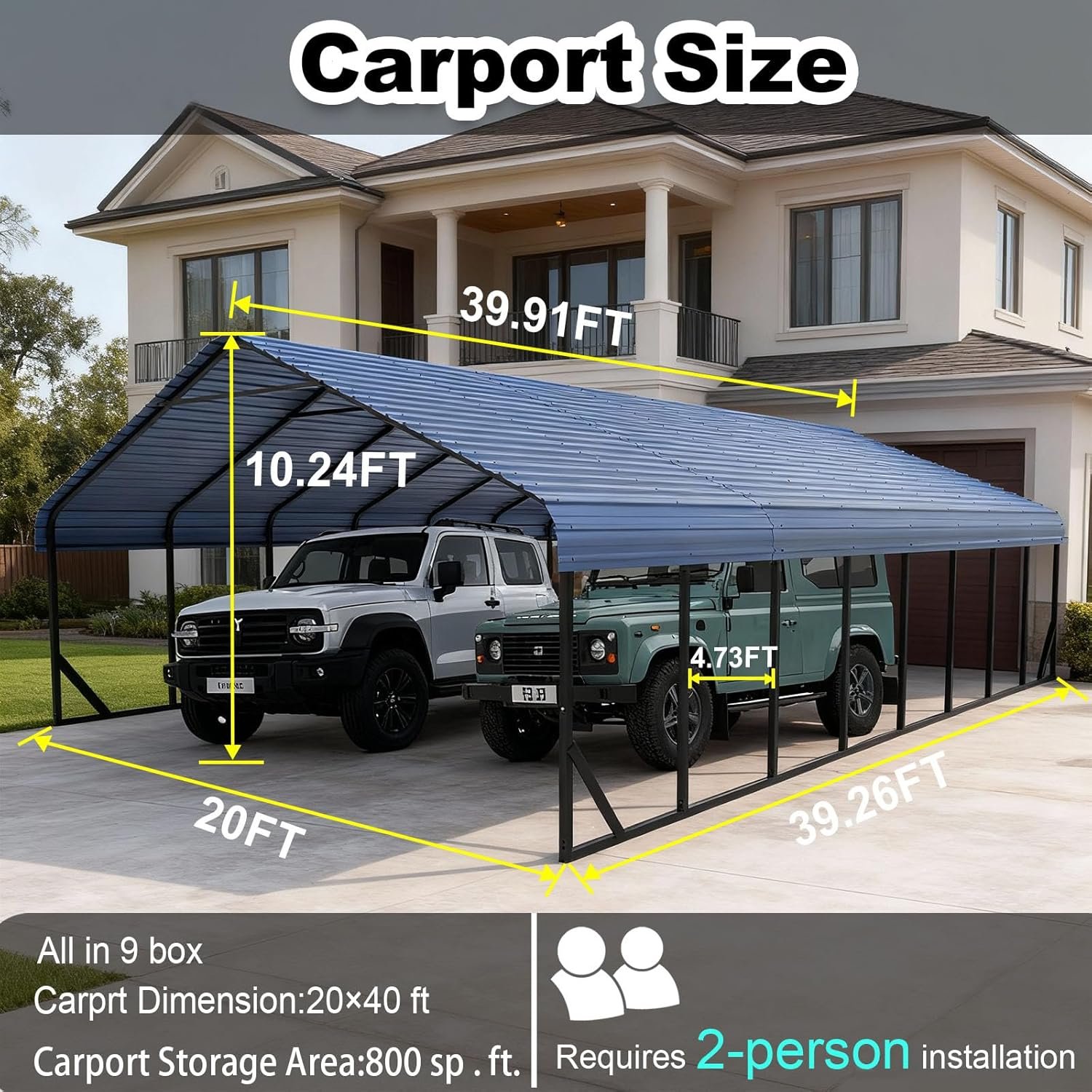 buy 20x40 metal carport,20x40 metal carport worth it,best 20x40 carport for snow,Poborin metal carport honest,20x40 carport pros cons,should I buy a 20x40 carport unboxing and complete package contents