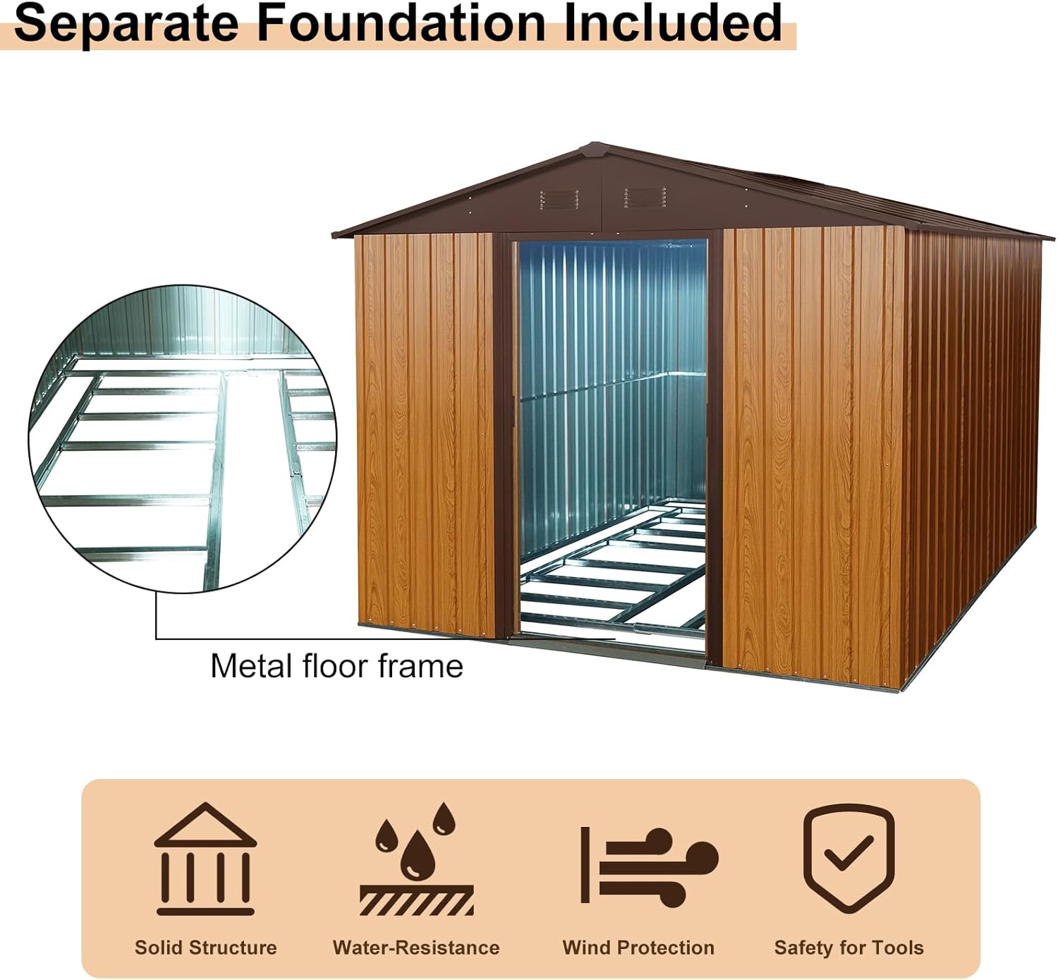 Step-by-step guide for buy 8x10 metal storage shed,8x10 metal shed worth buying,best 8x10 outdoor storage shed,8x10 metal shed pros cons,ACLULION shed honest opinion,8x10 metal shed vs plastic - complete tutorial