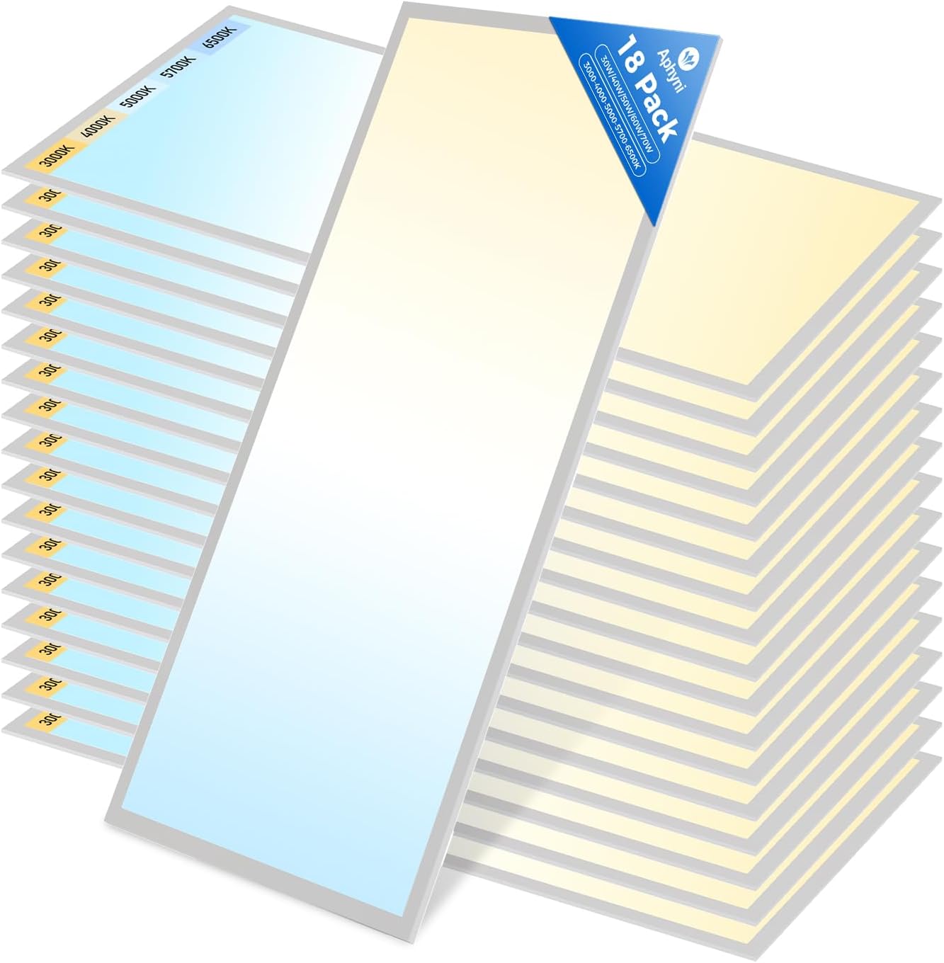 Reviews - Buy Aphyni 2x4 LED Panel Lights: Our Complete Hands-On Analysis Detailed view of the adjustable switches and sleek design when you buy Aphyni 2x4 LED panel lights, showing why the Aphyni 2x4 LED panel is worth buying for commercial spaces