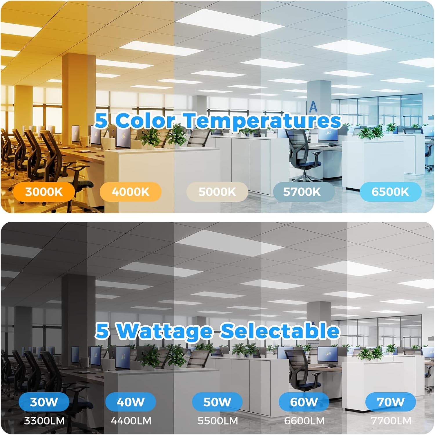 Reviews - Buy Aphyni 2x4 LED Panel Lights: Our Complete Hands-On Analysis Step-by-step installation guide showing how to set wattage and CCT when you buy Aphyni 2x4 LED panel lights, a key part of the Aphyni LED panel pros cons evaluation