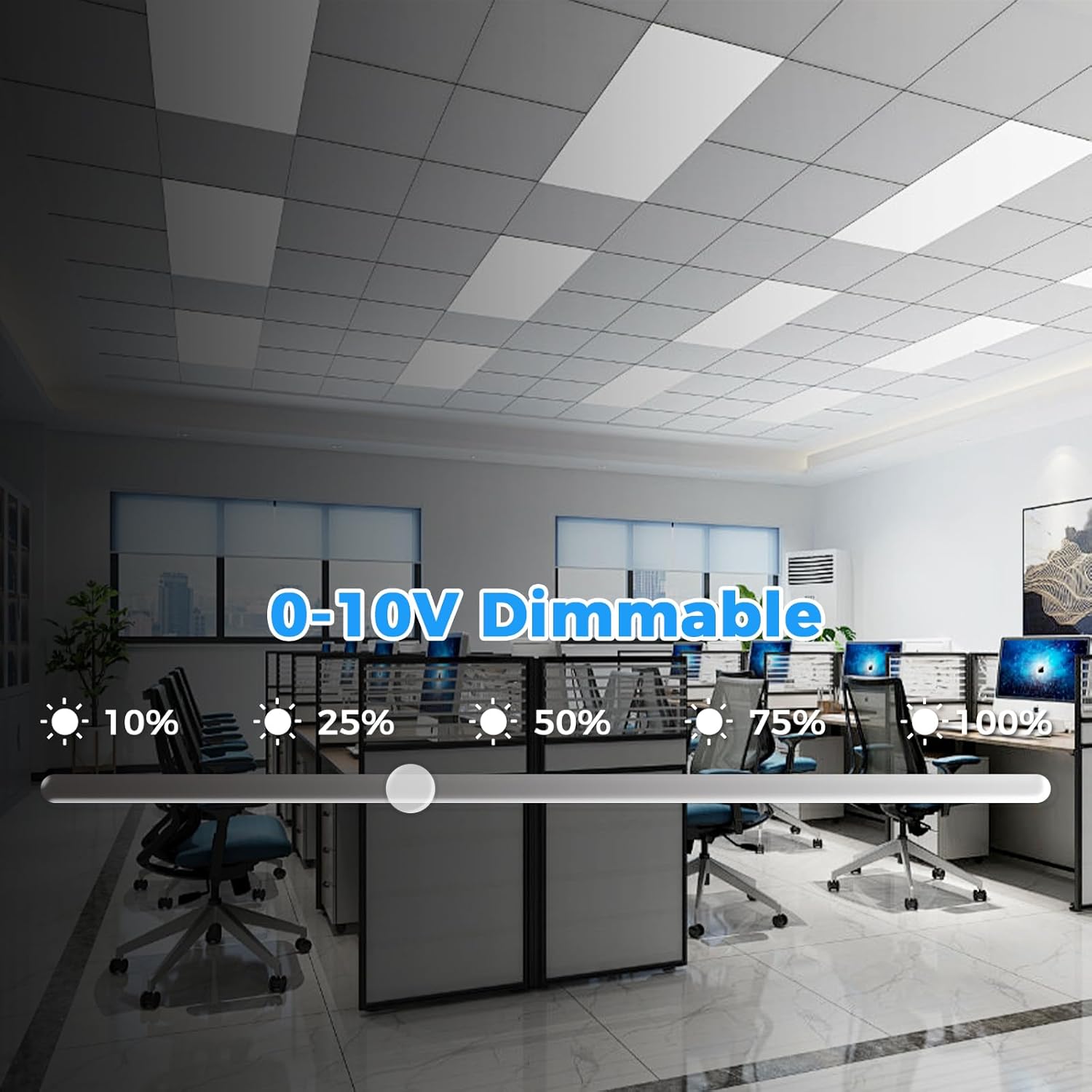 Reviews - Buy Aphyni 2x4 LED Panel Lights: Our Complete Hands-On Analysis Real-world testing of brightness and color temperature in an office setting, demonstrating the performance that makes the Aphyni 2x4 LED panel worth buying