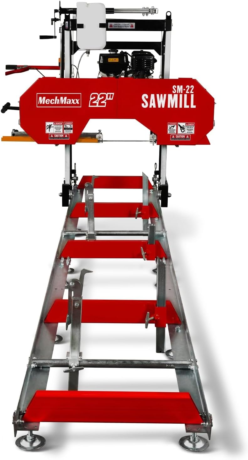 Reviews - Buy DUCAR SM-22 Portable Sawmill: Honest Pros & Cons Analysis Step-by-step visual guide showing the setup, leveling, and first cut process on the DUCAR SM-22 sawmill