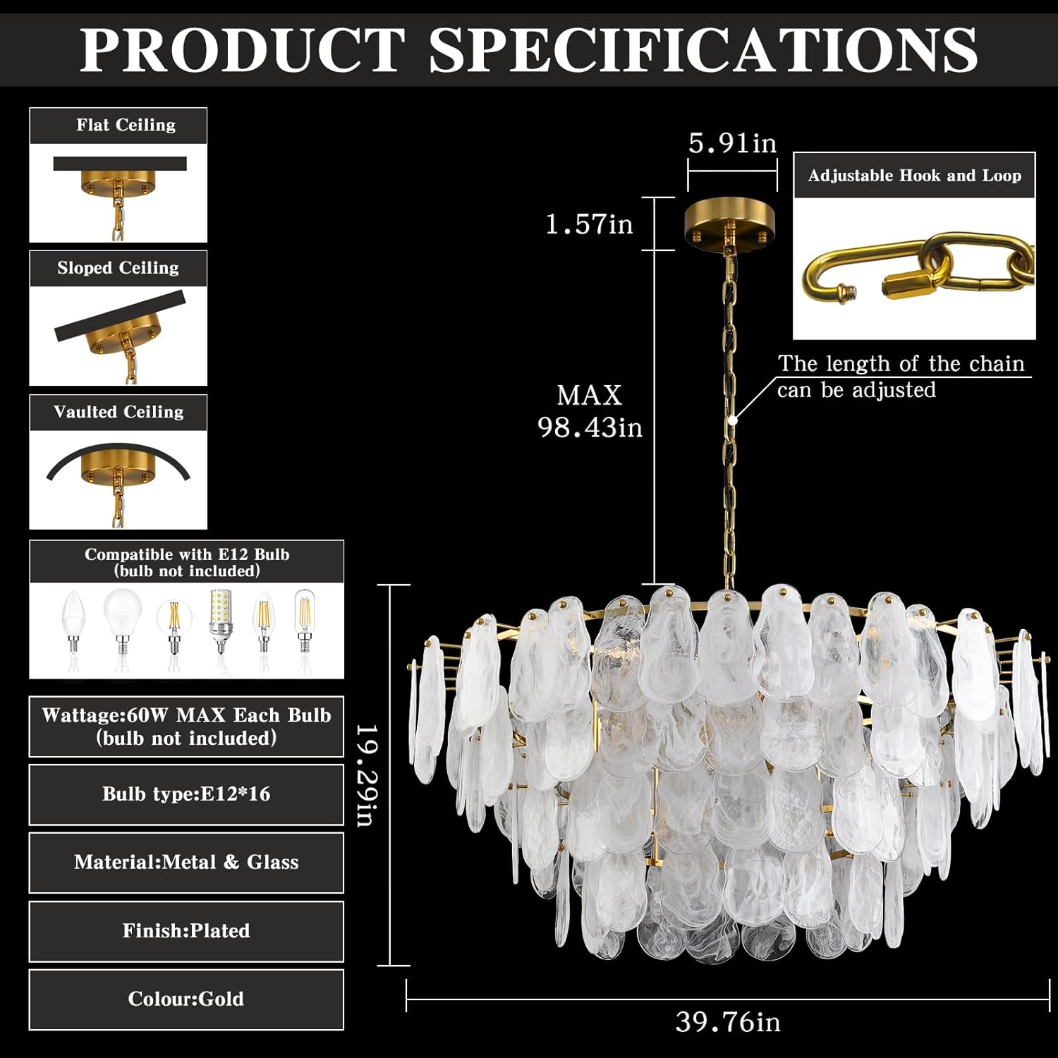 Unboxing the buy Giawosth cloud chandelier,Giawosth chandelier worth buying,cloud glass chandelier pros cons,best modern gold chandelier,should I buy a cloud chandelier,Giawosth vs other chandeliers showing all components and hardware