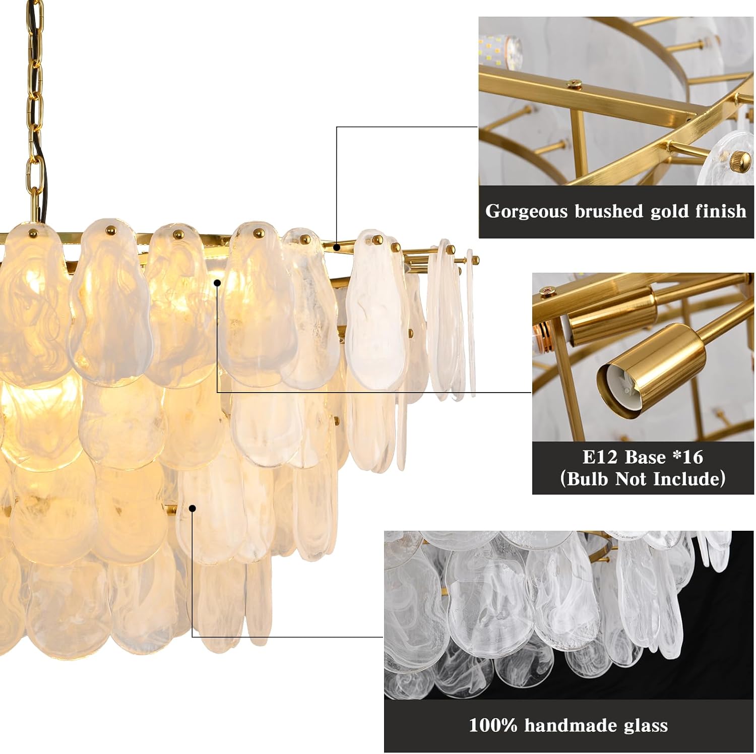 Real-world performance testing of buy Giawosth cloud chandelier,Giawosth chandelier worth buying,cloud glass chandelier pros cons,best modern gold chandelier,should I buy a cloud chandelier,Giawosth vs other chandeliers in a dining room setting