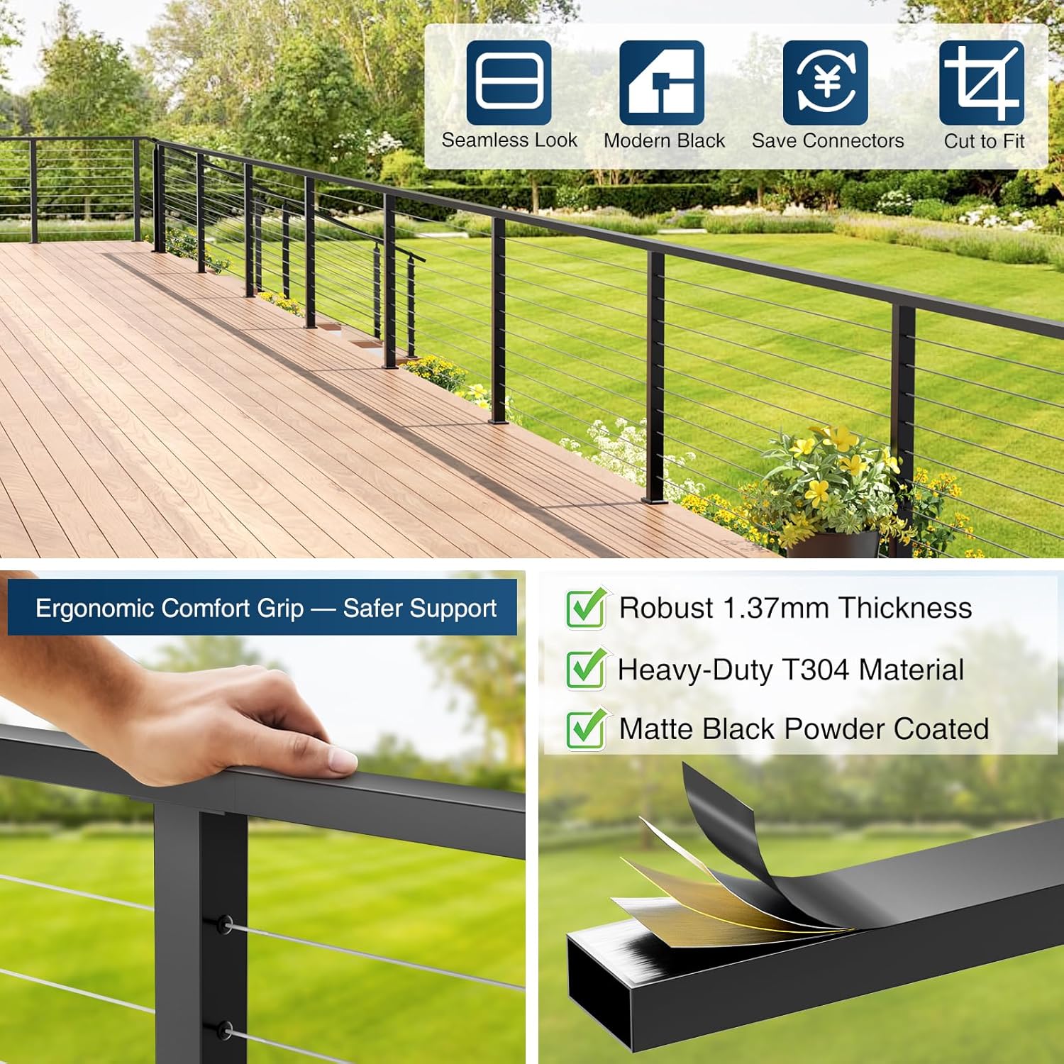 Step-by-step guide for buy Gyykzz cable railing handrail,Gyykzz handrail worth buying,best cable railing handrail,Gyykzz handrail pros cons,Gyykzz vs other handrails,should I buy Gyykzz handrail - complete tutorial