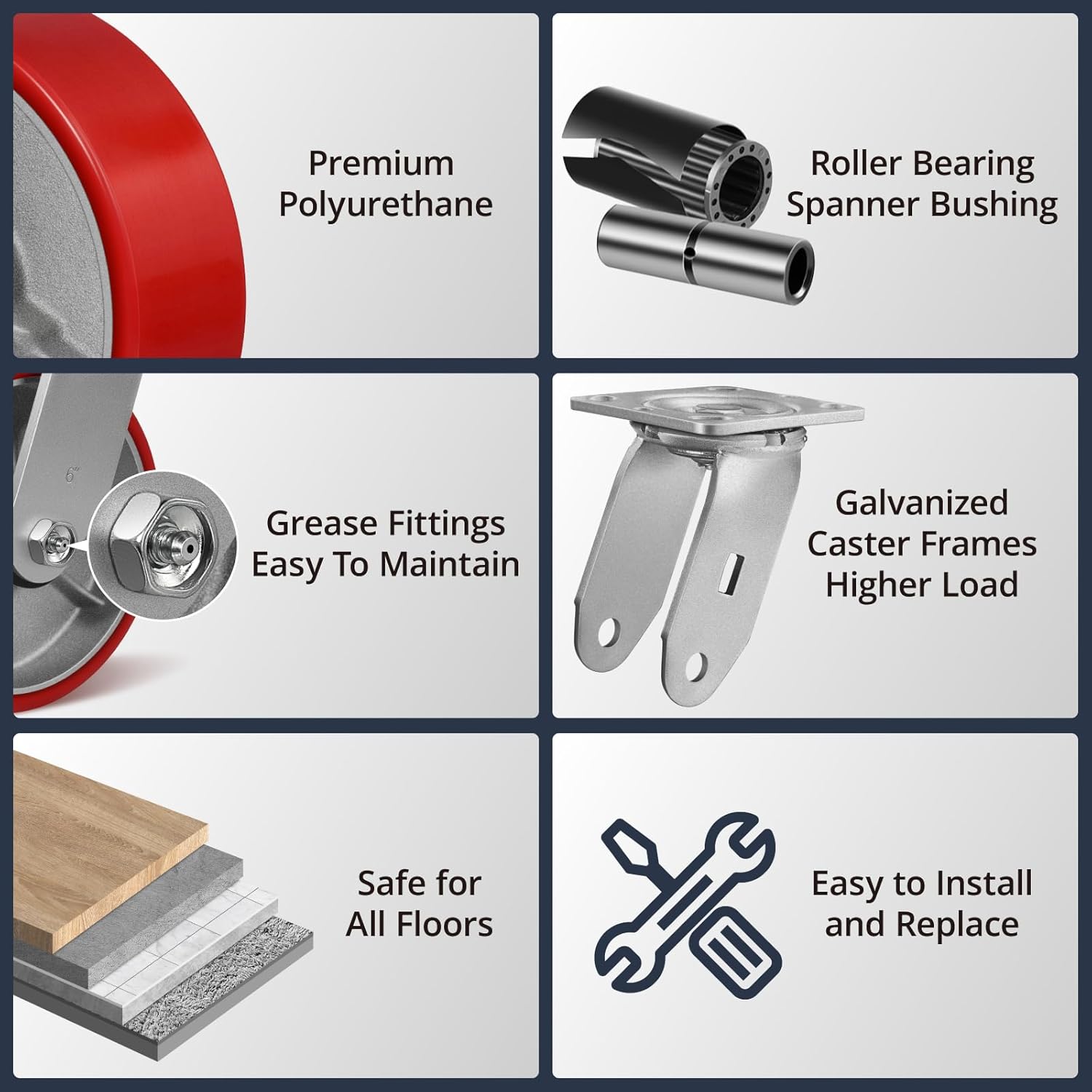 buy Handsammu 6x2 casters,Handsammu casters worth buying,6x2 heavy duty casters pros cons,best polyurethane caster wheels,Handsammu vs other casters,should I buy 6 inch casters performance testing and real-world results