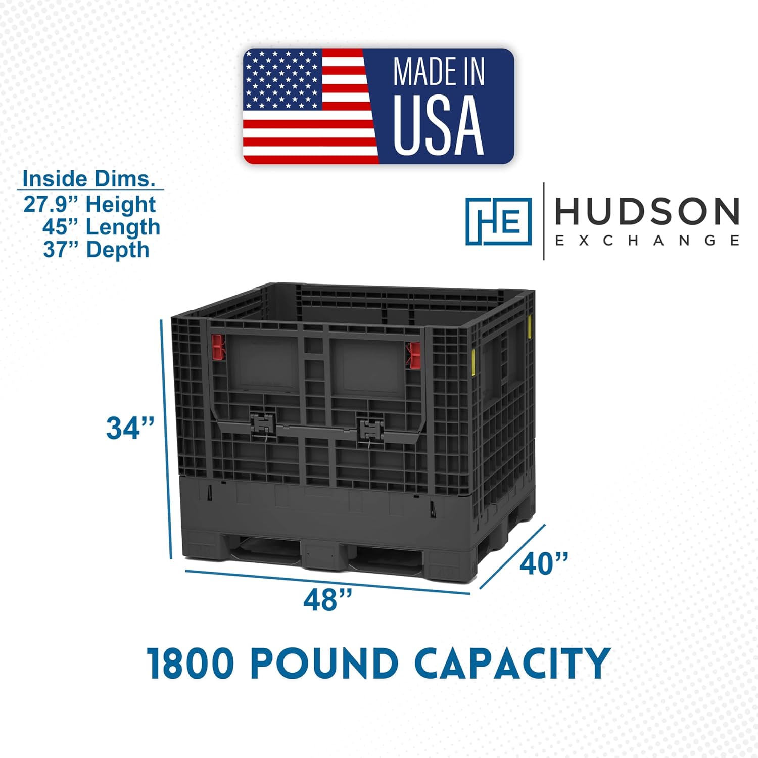 buy Hudson Exchange bulk container,Hudson Exchange container worth buying,best collapsible bulk container,Hudson Exchange 48x40 container pros cons,should I buy Hudson Exchange container,Hudson Exchange vs other bulk containers unboxing and complete package contents
