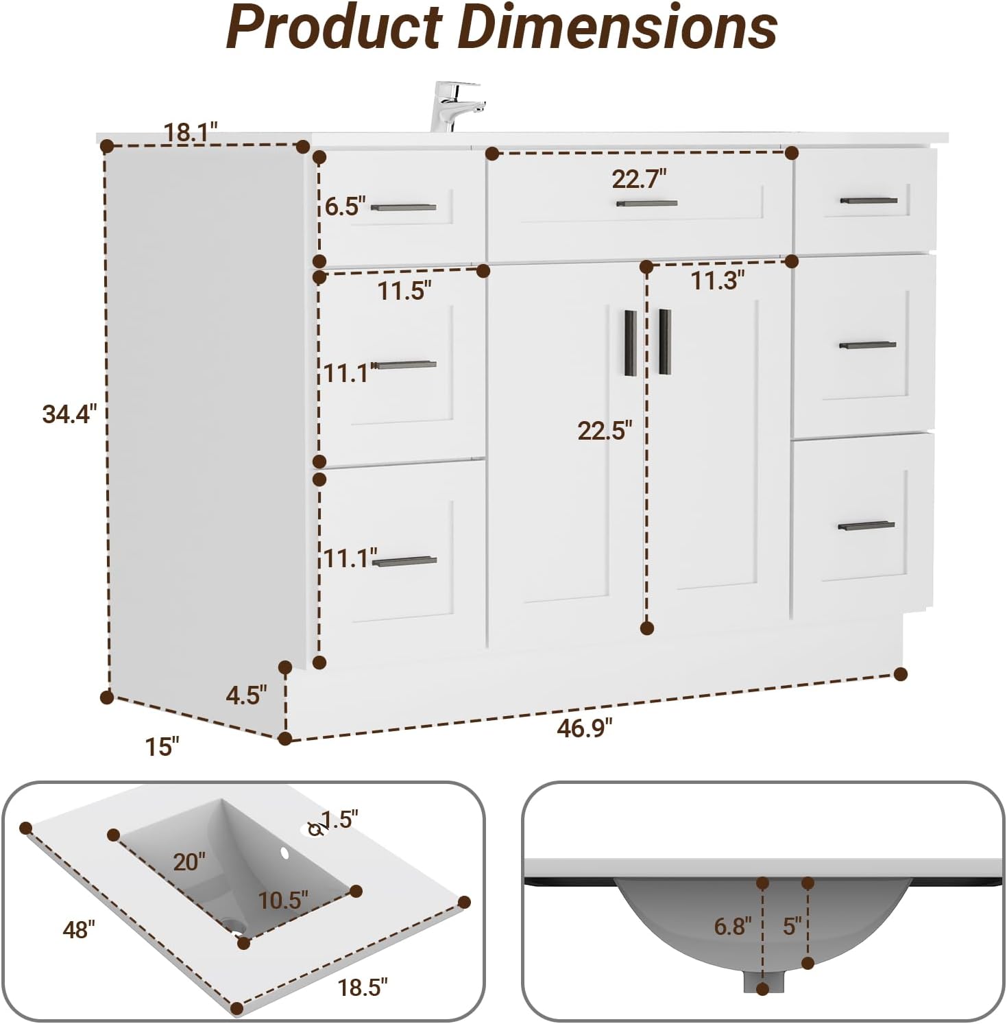 buy LDarqeer 48 inch bathroom vanity,LDarqeer vanity pros and cons,is the LDarqeer 48 inch vanity worth it,LDarqeer vs other bathroom vanities,best 48 inch bathroom vanity with sink,should I buy the LDarqeer vanity unboxing and complete package contents