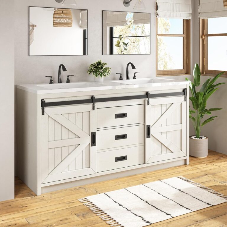 Image 1 of buy LUXOAK farmhouse bathroom vanity