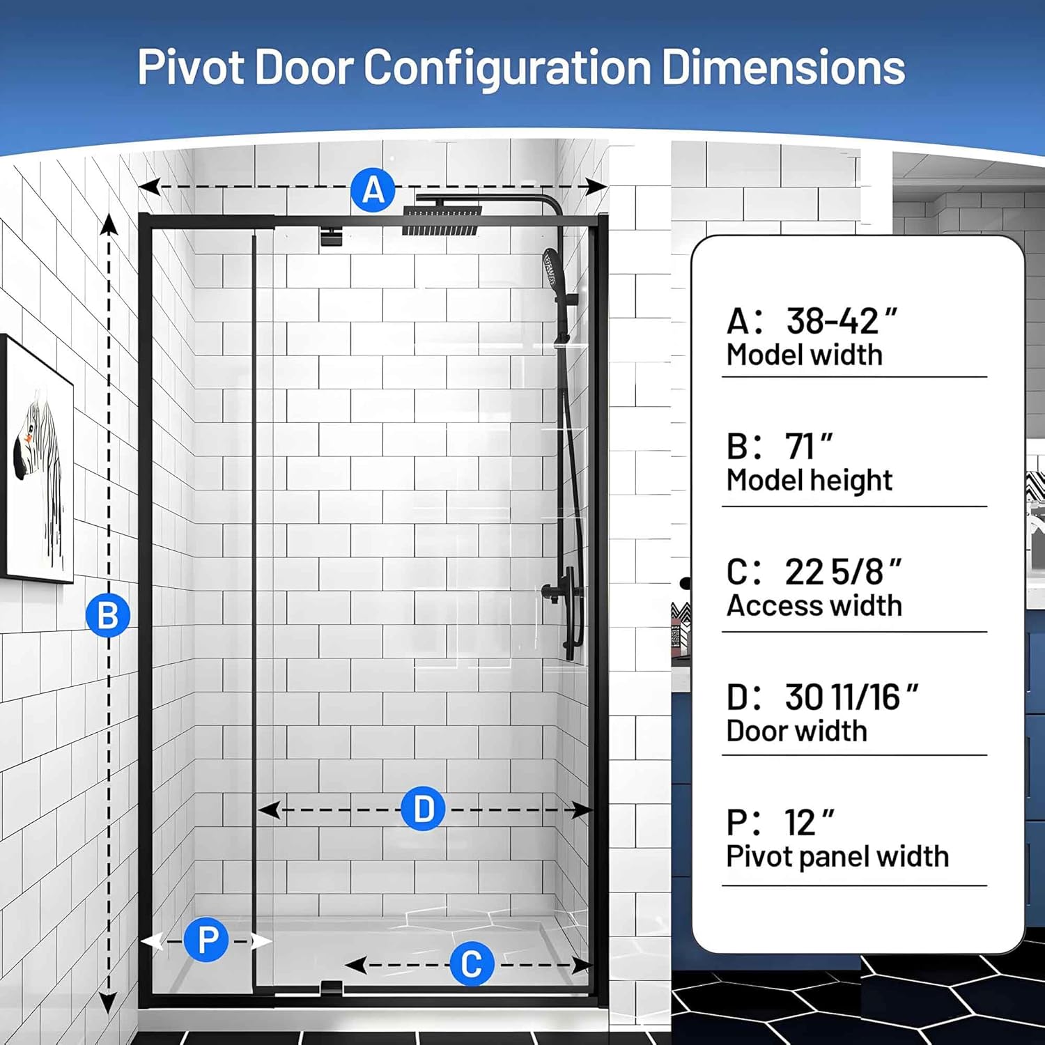buy Rodkedc pivot shower door,Rodkedc pivot shower door worth buying,best matte black pivot shower door,Rodkedc shower door pros cons,pivot shower door vs sliding,should I buy a Rodkedc shower door unboxing and complete package contents