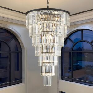 Image 1 of buy TMAFON black crystal chandelier