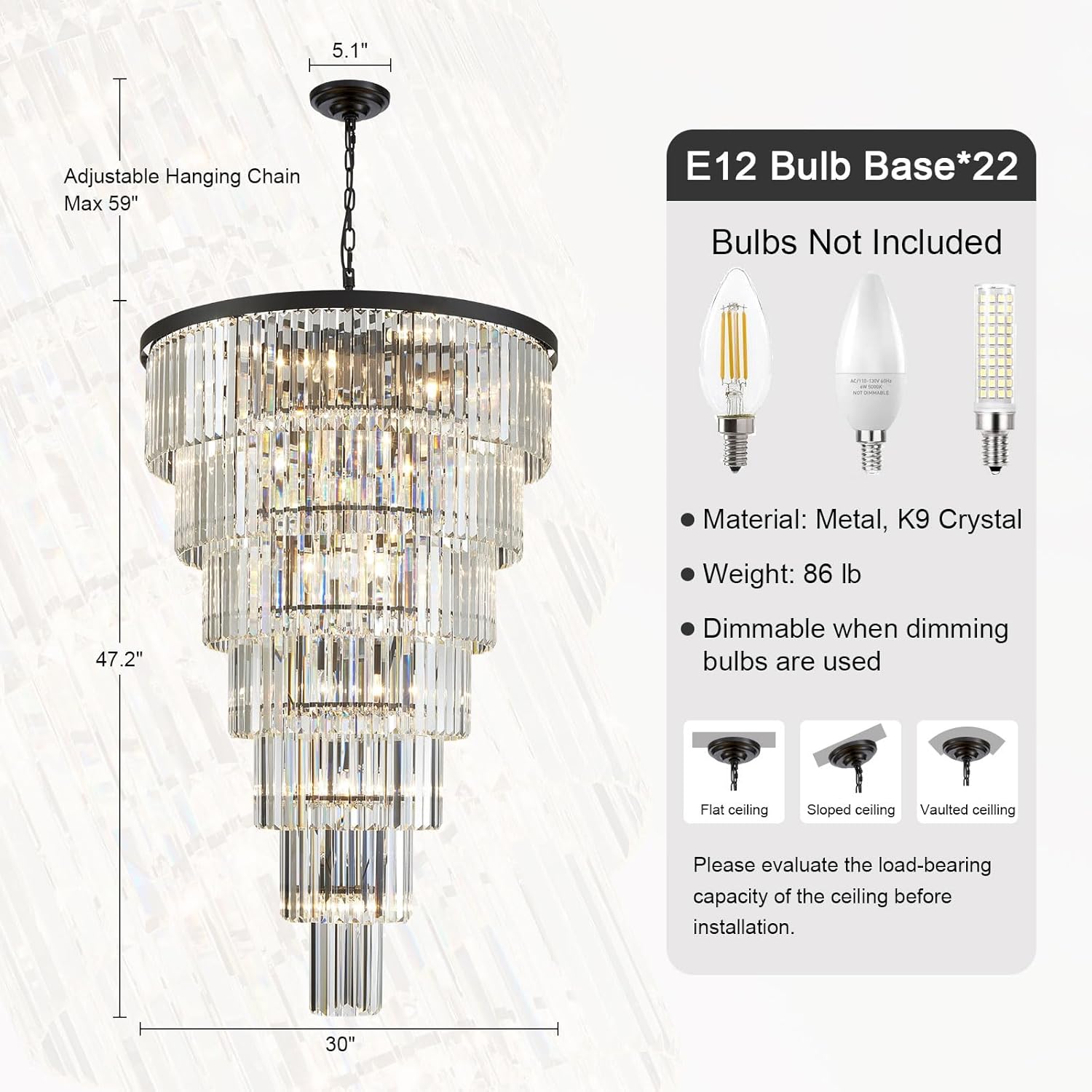 buy TMAFON black crystal chandelier,TMAFON chandelier worth buying,best 47 inch crystal chandelier,black crystal chandelier pros cons,TMAFON chandelier vs alternatives,should I buy a long crystal chandelier unboxing and complete package contents