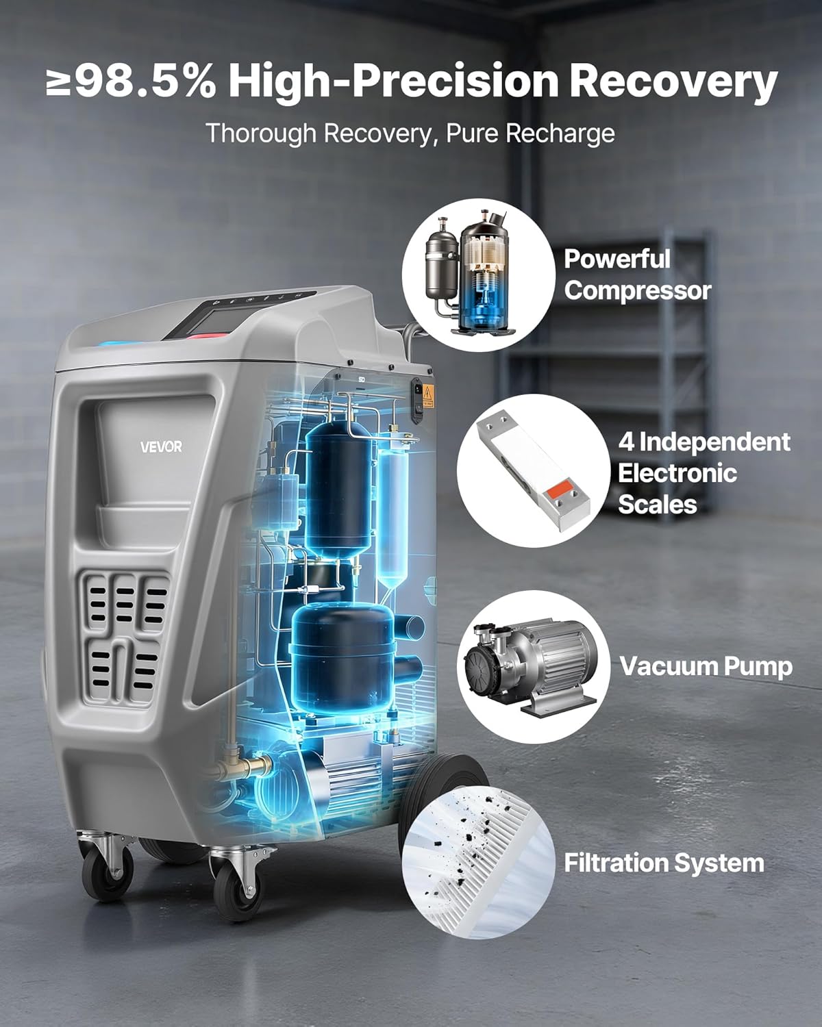 buy VEVOR refrigerant recovery machine,VEVOR 1234yf machine worth buying,best automatic refrigerant recovery unit,VEVOR recovery machine pros cons,VEVOR vs other recovery machines,should I buy VEVOR AC machine performance testing and real-world results