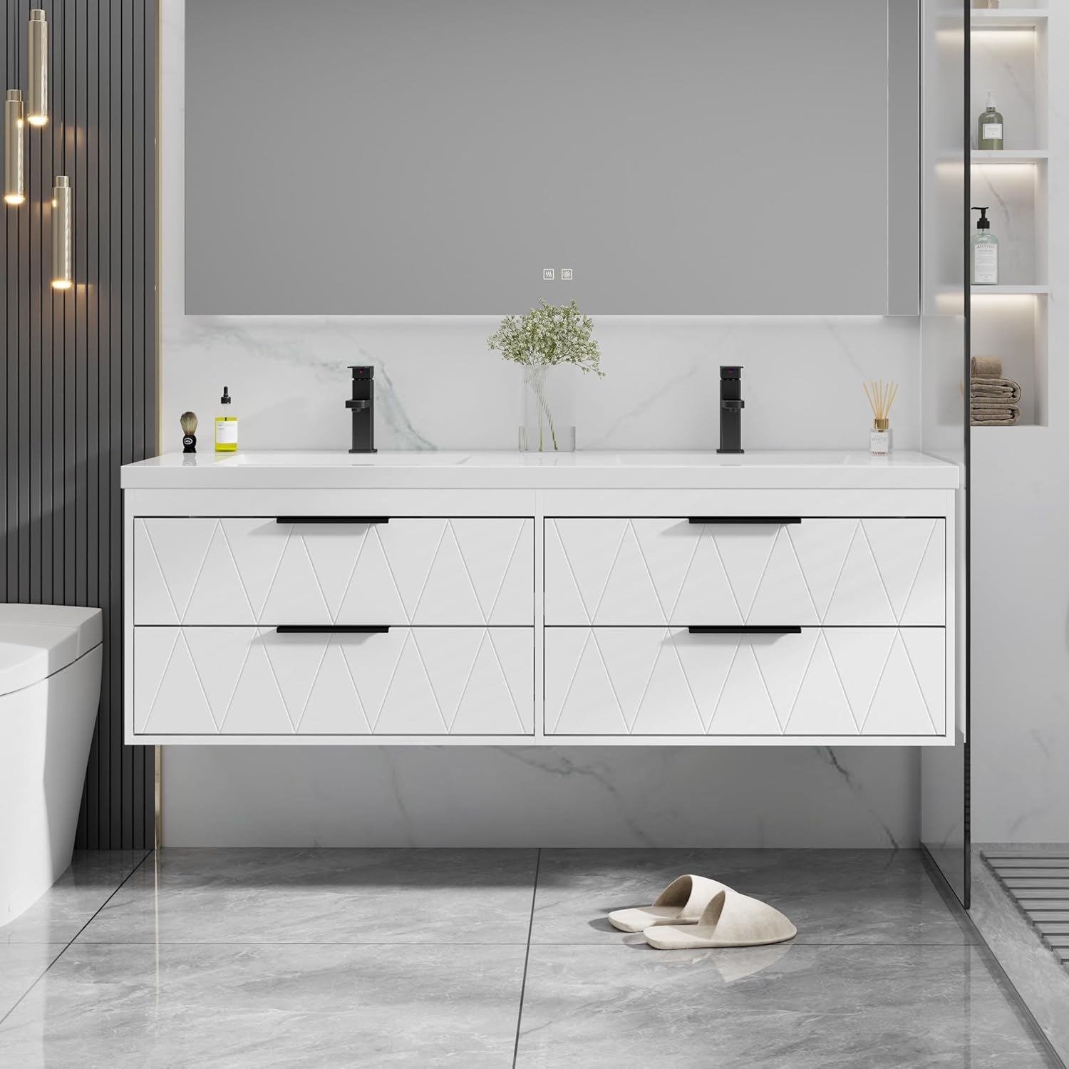 eclife 60 bathroom vanity worth it,should I buy eclife 60 vanity,eclife 60 vs other vanities,eclife 60 pros cons,eclife 60 bathroom vanity honest,best 60 inch floating vanity - detailed features and technical specifications