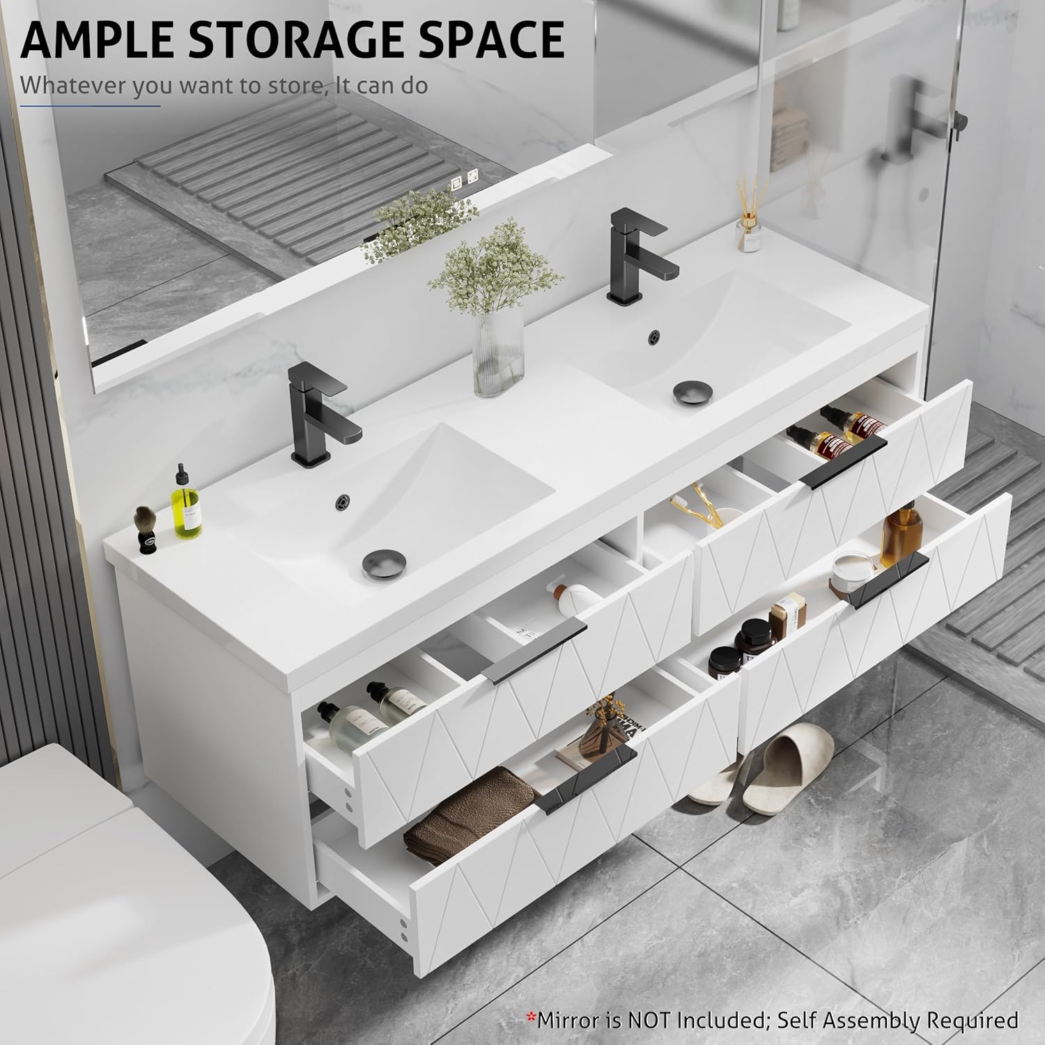 Step-by-step guide for eclife 60 bathroom vanity worth it,should I buy eclife 60 vanity,eclife 60 vs other vanities,eclife 60 pros cons,eclife 60 bathroom vanity honest,best 60 inch floating vanity - complete tutorial