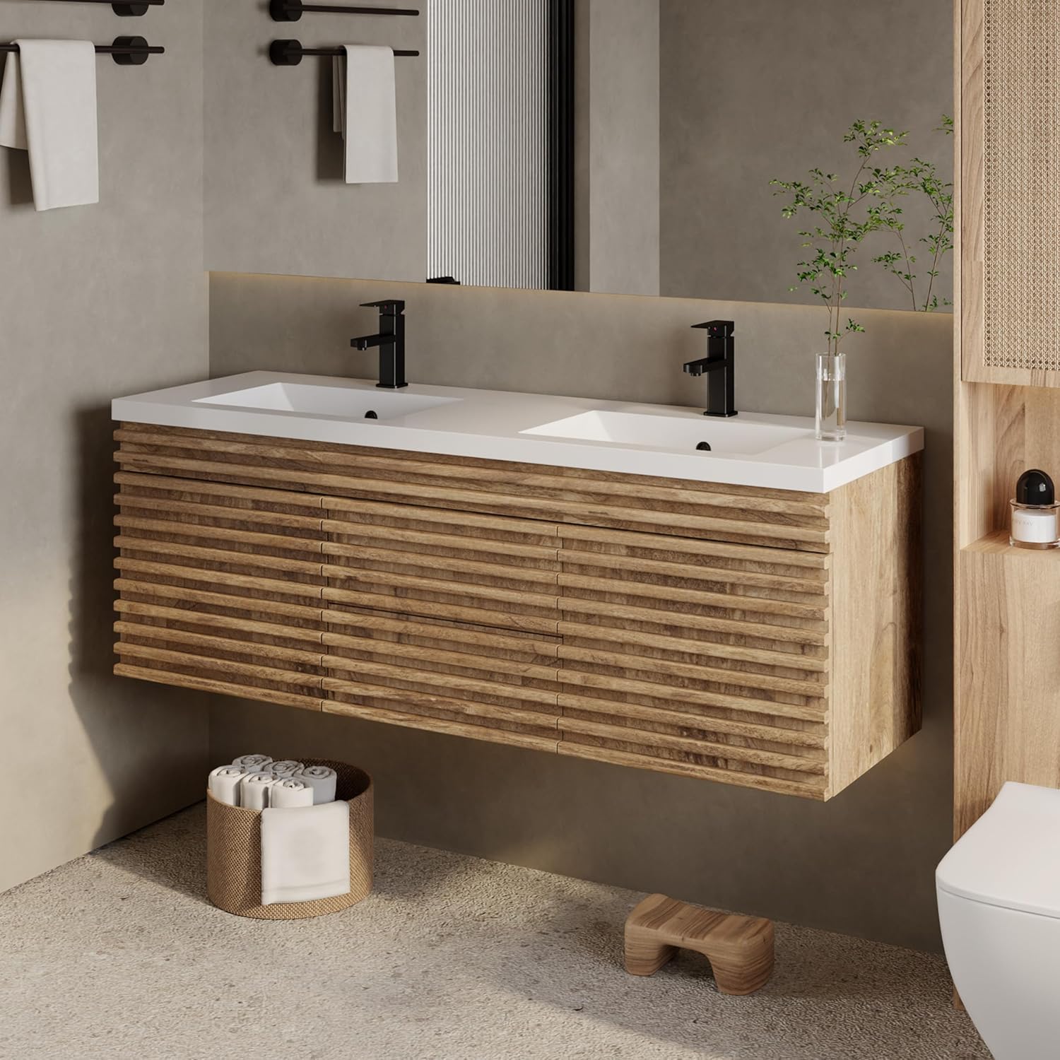 eclife 60 floating vanity worth it,should I buy eclife floating vanity,eclife 60 vs other vanities,eclife 60 pros cons,best 60 inch floating vanity,eclife 60 inch honest unboxing and complete package contents