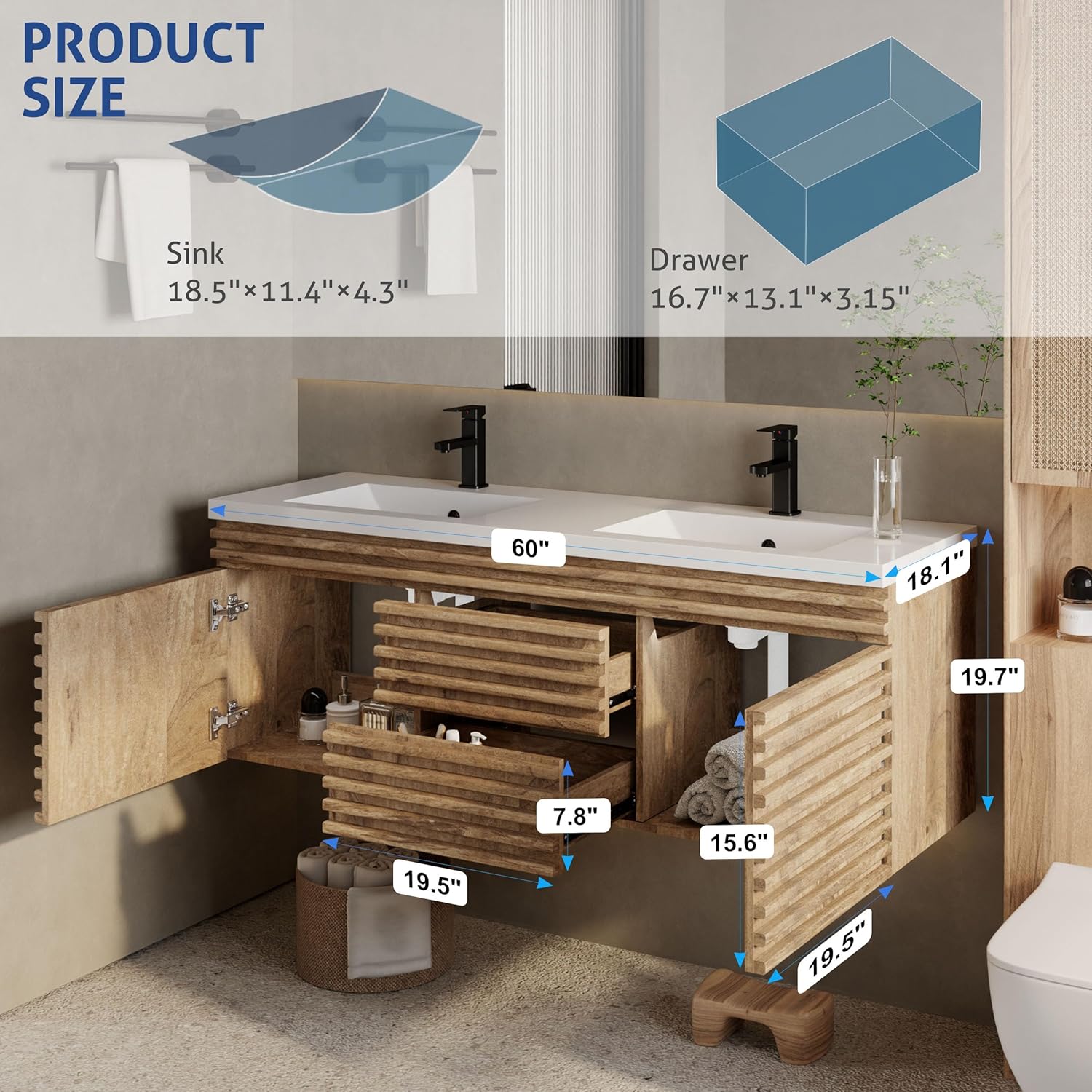 Step-by-step guide for eclife 60 floating vanity worth it,should I buy eclife floating vanity,eclife 60 vs other vanities,eclife 60 pros cons,best 60 inch floating vanity,eclife 60 inch honest - complete tutorial
