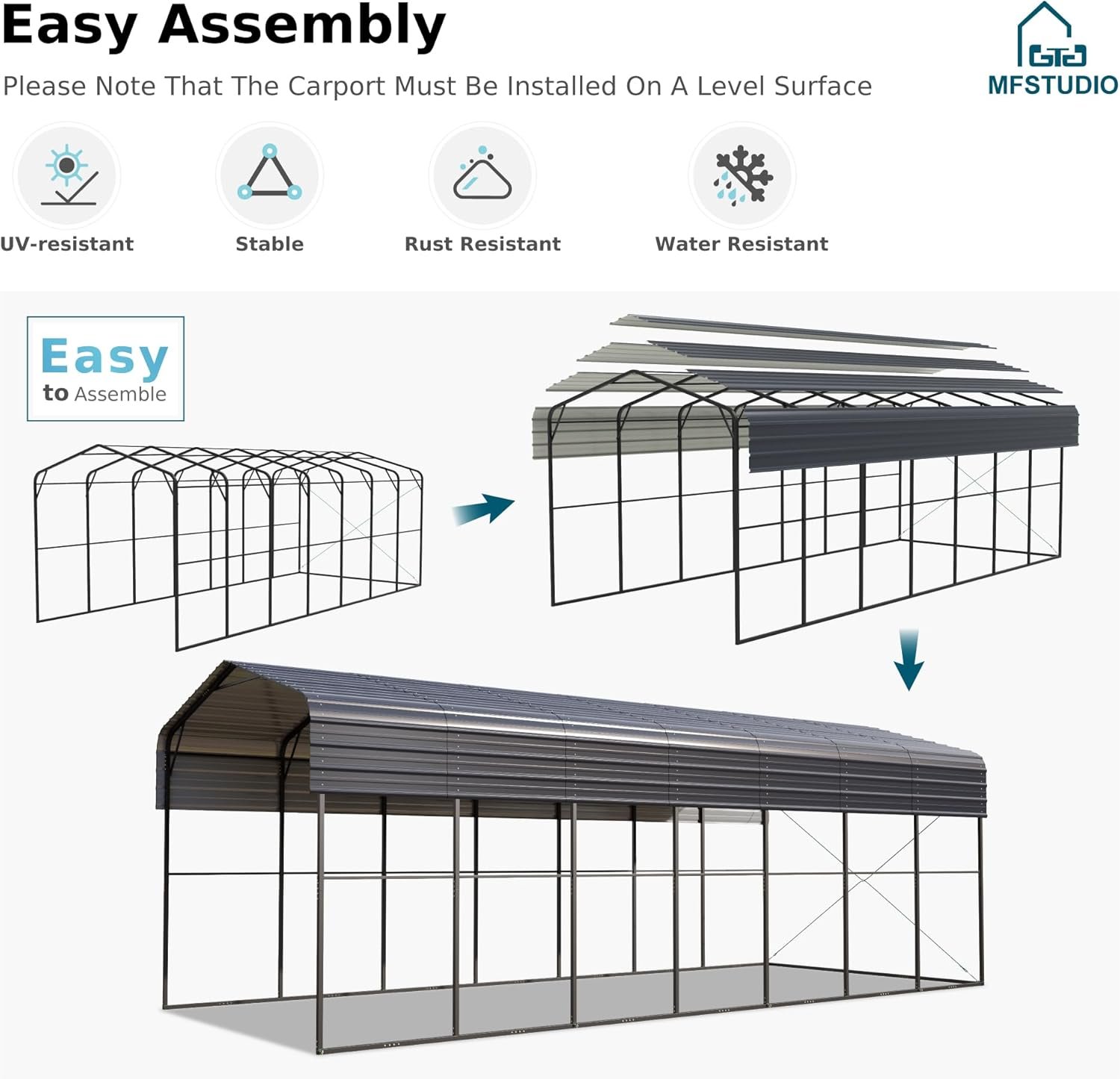 MFSTUDIO RV carport worth it,MFSTUDIO carport pros cons,best heavy duty RV carport,14x35 ft carport honest,should I buy MFSTUDIO carport,MFSTUDIO vs other carports performance testing and real-world results
