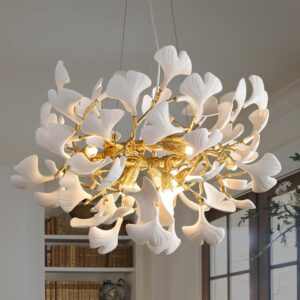 Image 1 of Plsintly gold ginkgo chandelier worth it