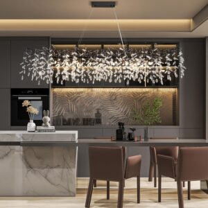 Image 1 of YUYI black crystal chandelier worth it