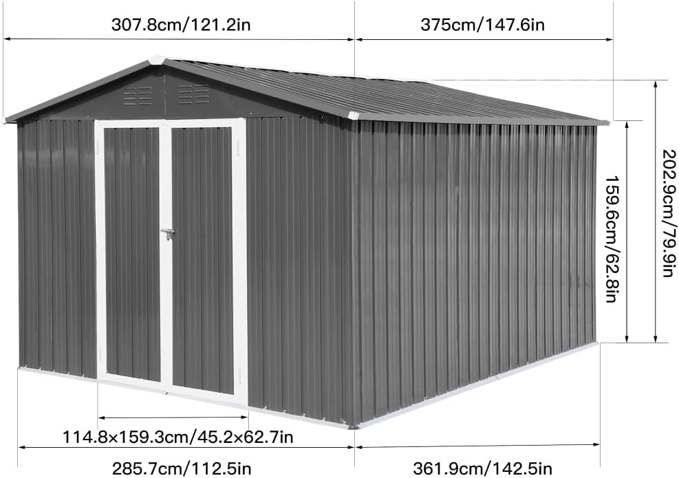 Step-by-step guide for 10x12 metal shed worth buying,should I buy a 10x12 metal shed,10x12 metal shed pros and cons,best 10x12 outdoor storage shed,10x12 metal shed vs resin,Elountik 10x12 shed honest - complete tutorial