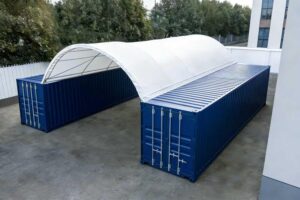 Image 1 of 20x40 storage tent for industrial use