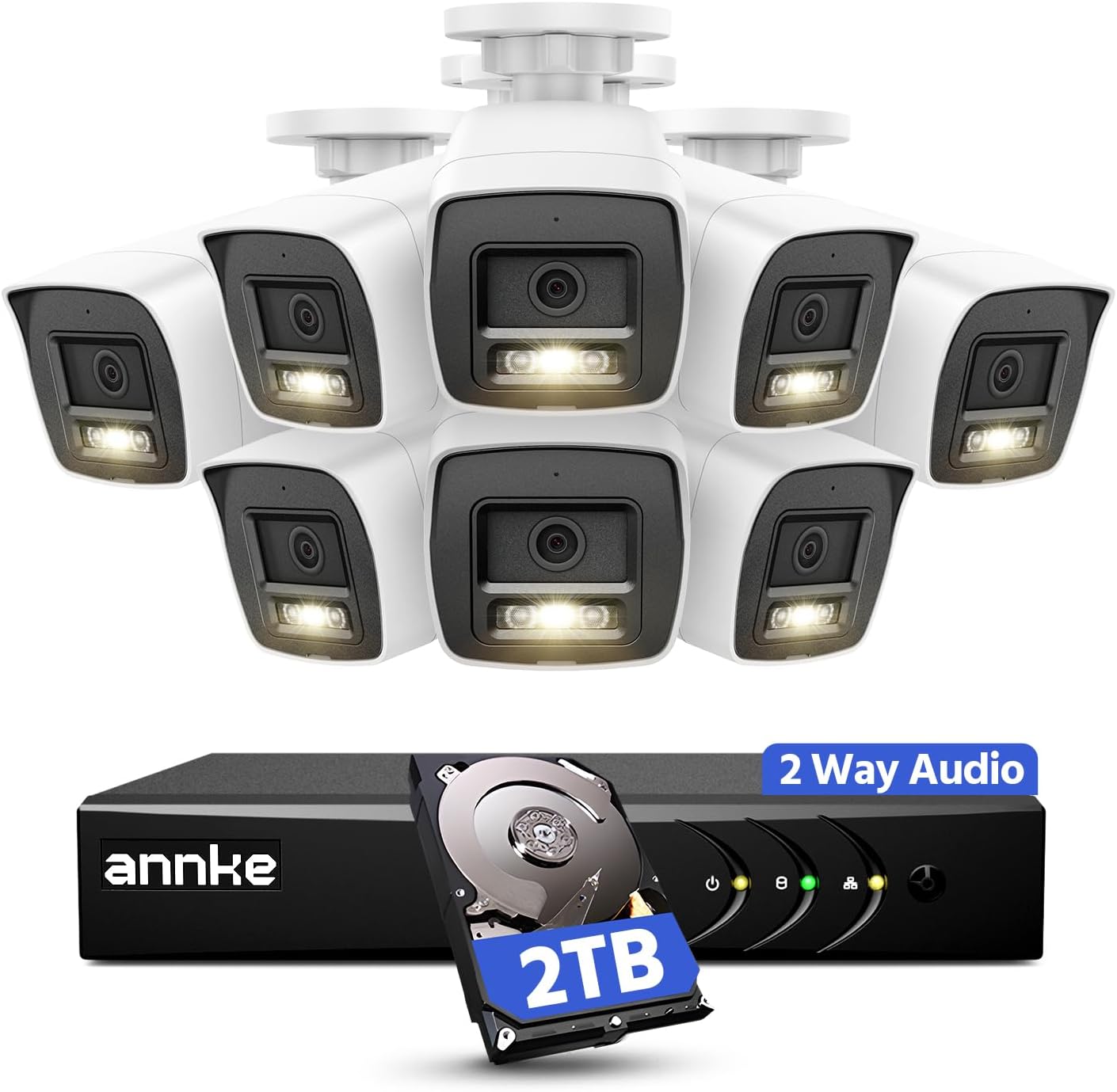 ANNKE 8 camera system worth it,should I buy ANNKE security system,ANNKE vs other security cameras,ANNKE 8CH DVR pros cons,best wired home surveillance kit,ANNKE two-way audio system honest - detailed features and technical specifications
