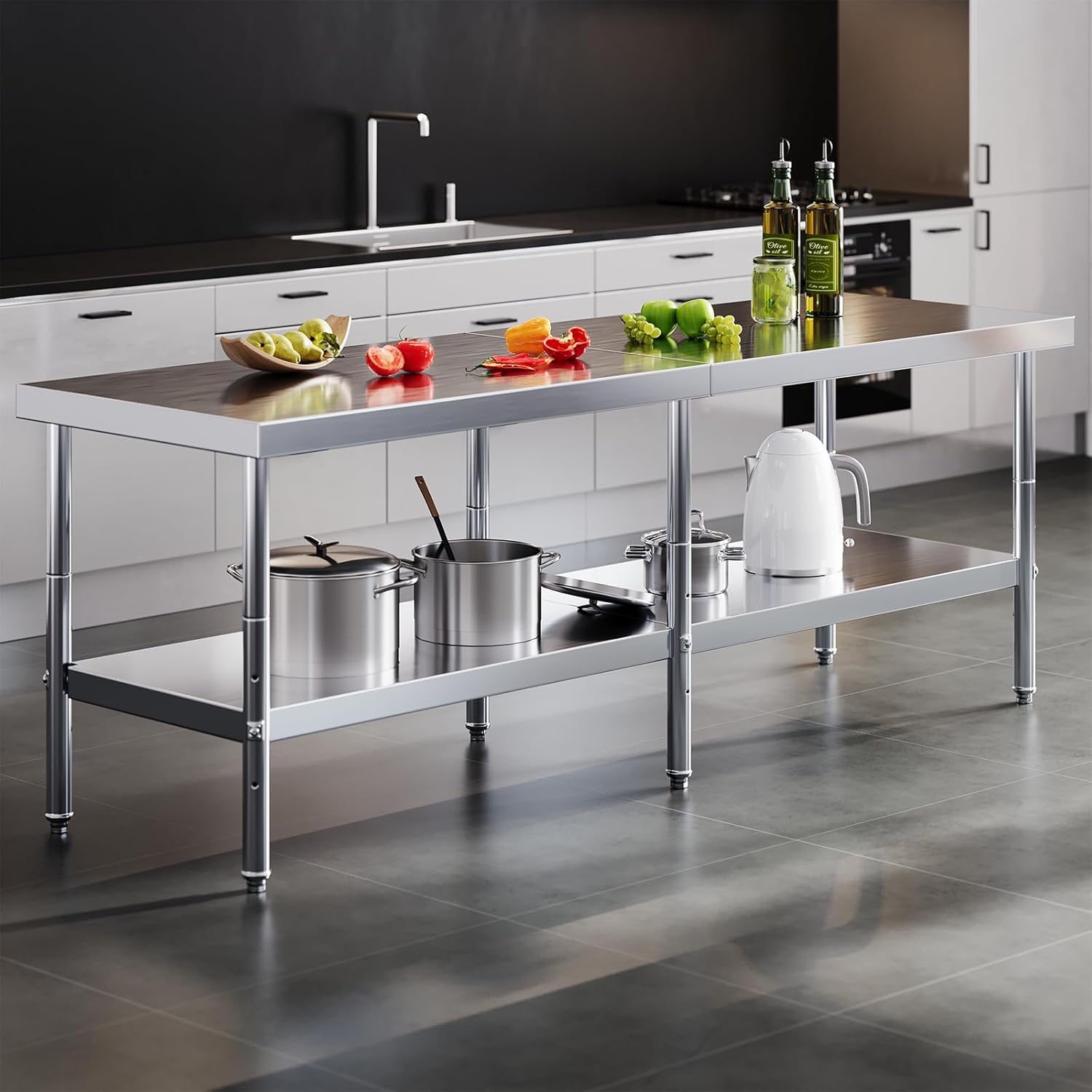 Albott stainless steel table worth buying,Albott 30x96 table pros cons,best stainless steel prep table,Albott table vs competitors,should I buy Albott work table,Albott NSF certified table honest - detailed features and technical specifications