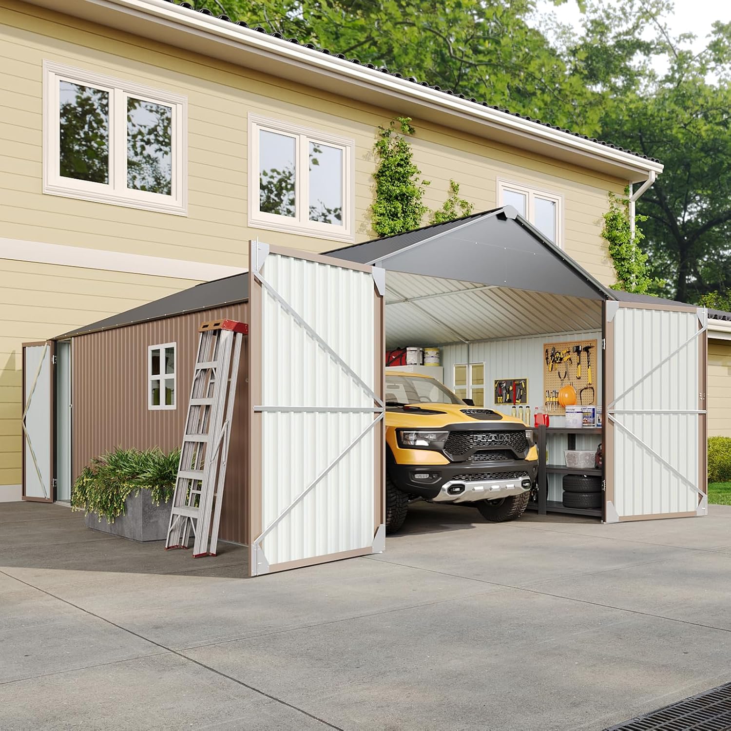 Aoxun 12x20 metal shed worth it,Aoxun large shed pros cons,should I buy Aoxun storage shed,Aoxun 12x20 shed vs alternatives,best metal carport shed,Aoxun shed worth buying - detailed features and technical specifications