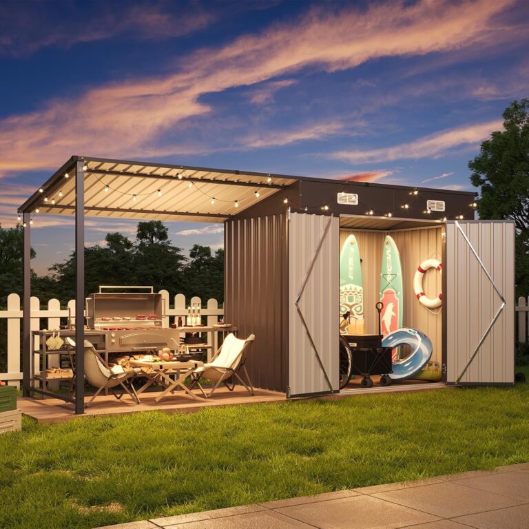 Reviews - Aoxun 6x4FT Storage Shed Gazebo Worth It? Honest Pros & Cons Image 1 of Aoxun 6x4FT storage shed gazebo worth it