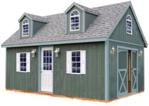 Image 1 of Arlington 12x20 wood shed kit worth it