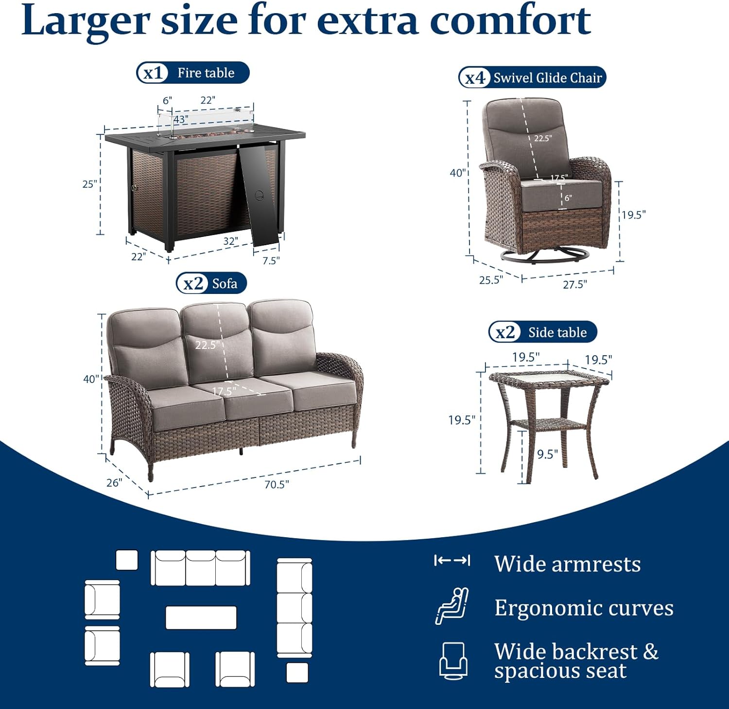 Artfurniz patio set worth buying,best outdoor swivel furniture set,should I buy Artfurniz patio furniture,Artfurniz 9pc set pros cons,outdoor swivel rocker set vs alternatives,complete patio set with fire table performance testing and real-world results