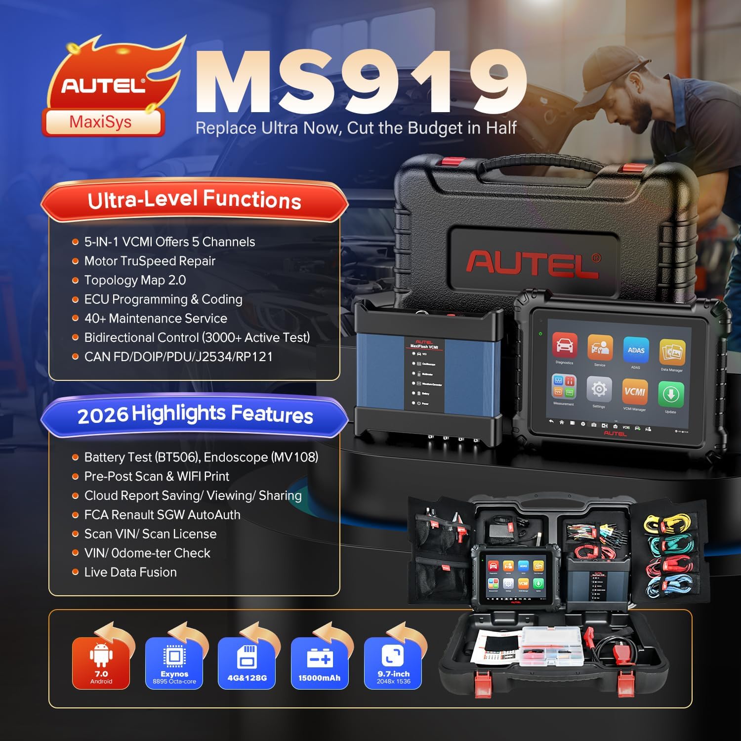 Autel MaxiSys MS919 worth buying,Autel MS919 pros cons,should I buy Autel MS919,Autel MS919 vs alternatives,Autel MaxiSys MS919 honest,best professional scan tool unboxing and complete package contents
