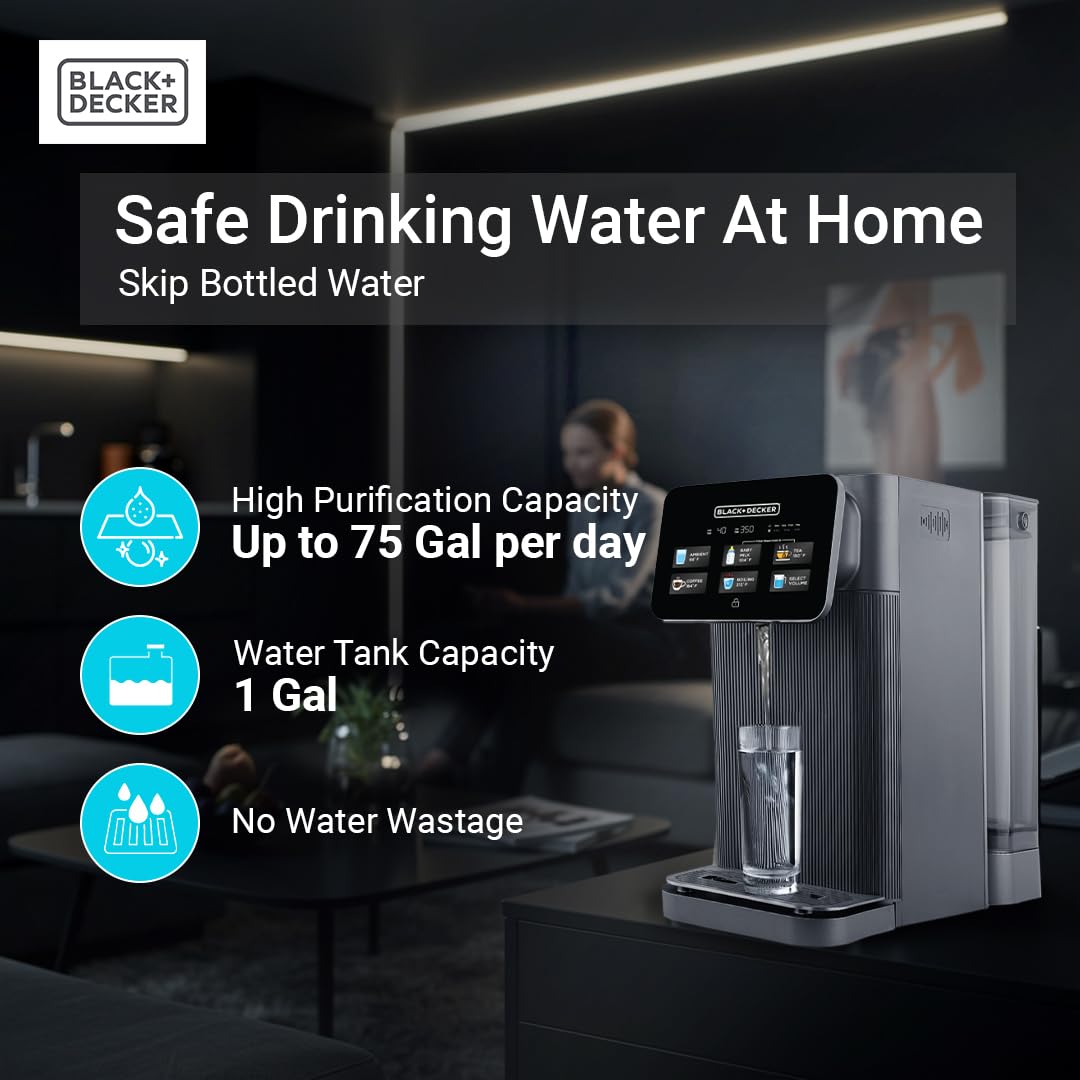 BLACK+DECKER RO+UV water filter worth it,should I buy BLACK+DECKER water filter,BLACK+DECKER vs other countertop filters,BLACK+DECKER RO+UV pros cons,best countertop RO water filter,BLACK+DECKER hot water filter honest performance testing and real-world results