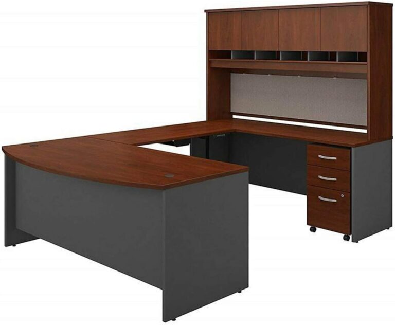 Image 1 of Cherry Executive U-Shaped Desk worth it