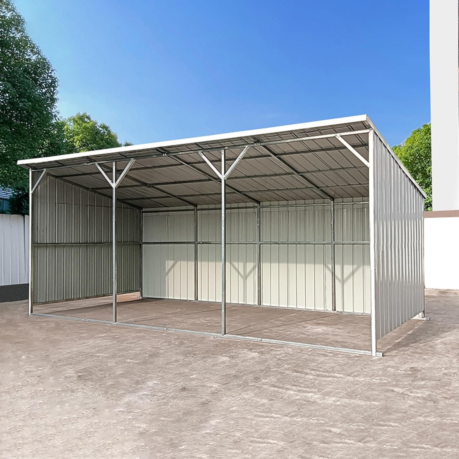 Chery Industrial 25x12 metal farm shed,should I buy a metal farm shed,Chery Industrial shed vs alternatives,heavy-duty steel shelter pros cons,25x12 farm shed worth buying,best metal carport for equipment storage unboxing and complete package contents