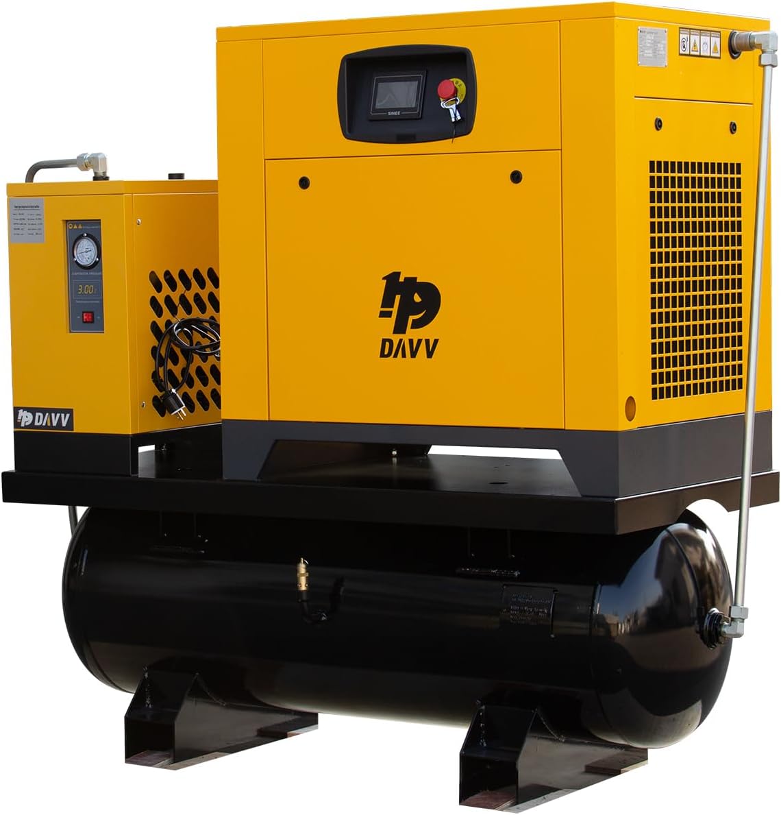 DAVV PM VFD rotary screw compressor,DAVV compressor worth buying,DAVV PM VFD pros cons,DAVV vs other industrial compressors,should I buy DAVV rotary screw compressor,best industrial air compressor systems - detailed features and technical specifications