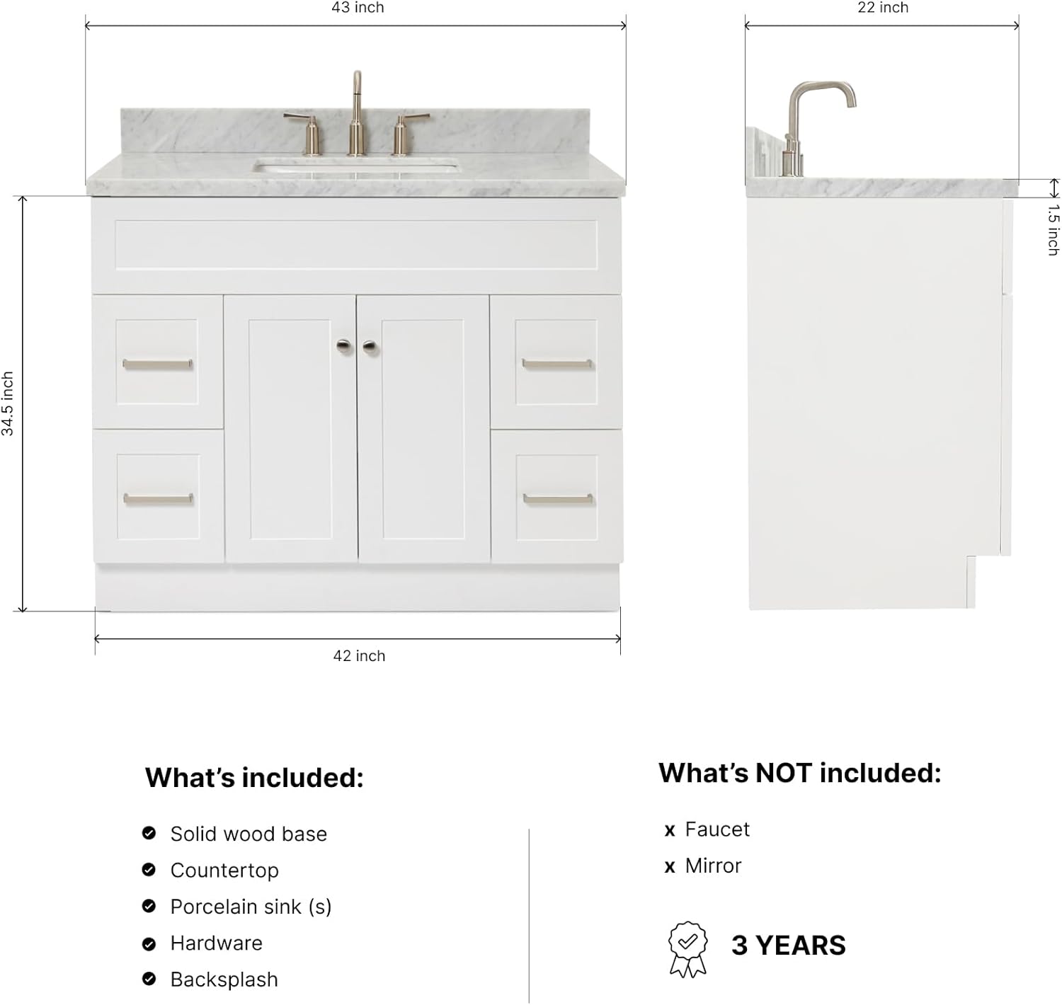 DKB Bradford 42 bathroom vanity worth it,should I buy the DKB Bradford vanity,DKB Bradford vs other vanities,DKB Bradford 42 pros cons,best 42 inch bathroom vanity,DKB Bradford vanity honest assessment unboxing and complete package contents