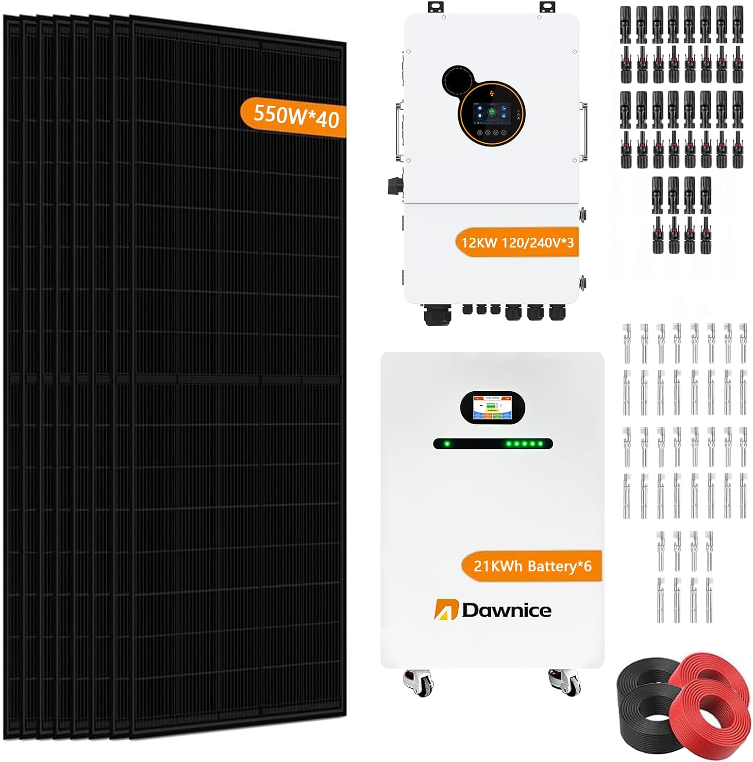 Dawnice 22000W solar system worth it,should I buy Dawnice solar system,Dawnice 22000W hybrid pros cons,best 22000W solar system kit,Dawnice solar system worth buying,22000W hybrid solar system cost - detailed features and technical specifications