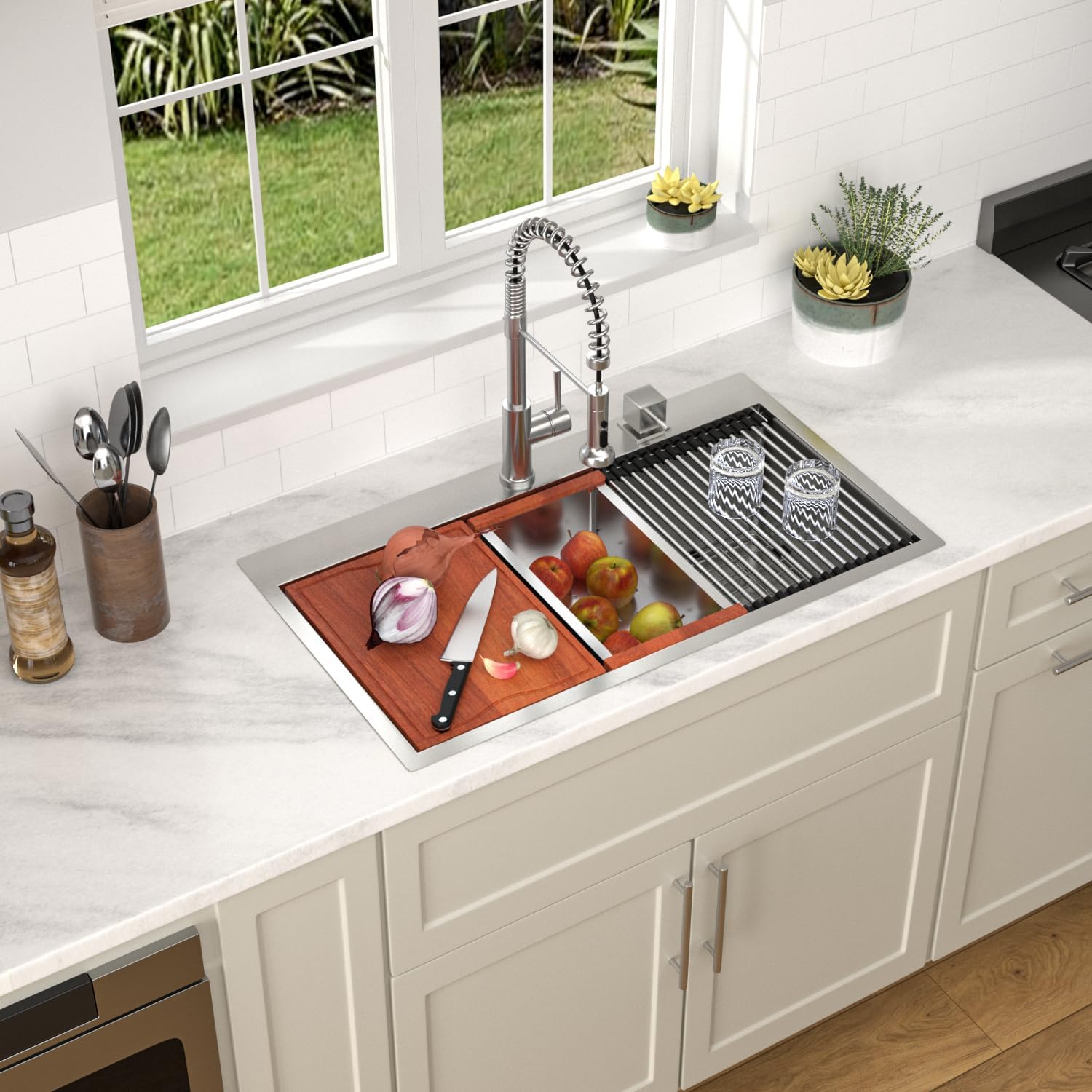 Dcolora DC-T7764 sink worth it,Dcolora DC-T7764 pros cons,should I buy Dcolora DC-T7764,best 33 inch drop in sink,Dcolora workstation sink honest,Dcolora vs other kitchen sinks unboxing and complete package contents