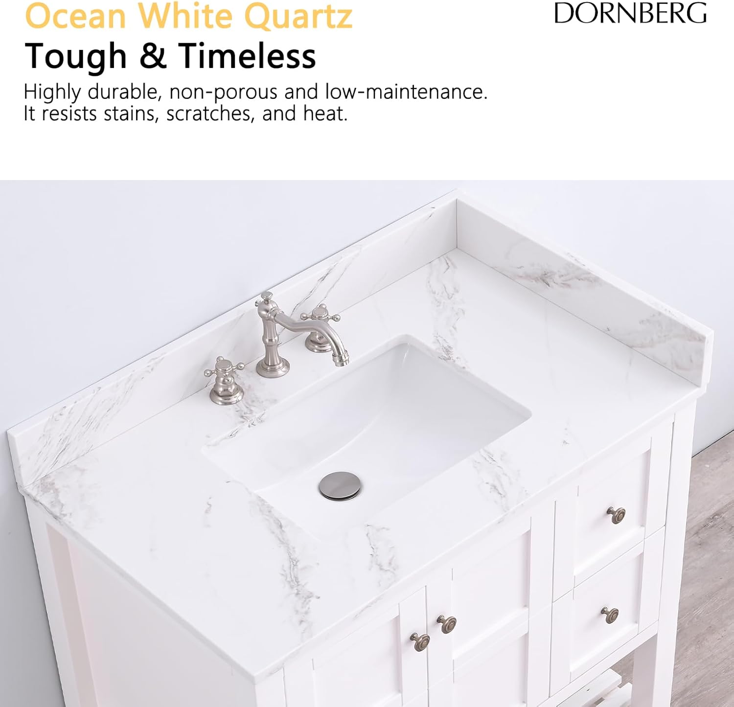 Reviews - Dornberg Quartz Vanity Top Worth It? Honest Pros & Cons Dornberg quartz vanity top worth it,should I buy Dornberg vanity top,Dornberg vs other quartz tops,Dornberg vanity top pros cons,best quartz bathroom vanity top,Dornberg Ocean White quality performance testing and real-world results