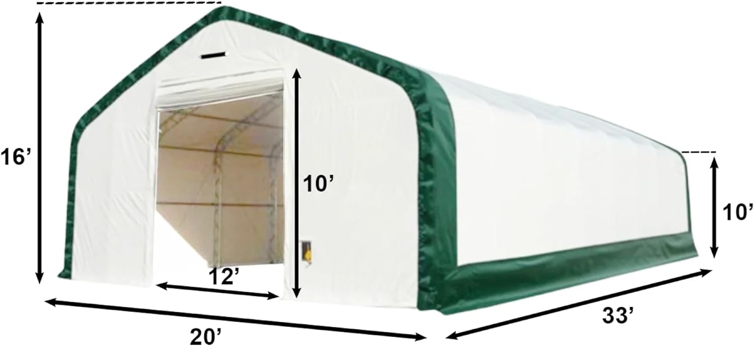 DuraYu storage shelter worth buying,DuraYu 20x33 shelter pros cons,best heavy duty storage canopy,should I buy a DuraYu shelter,DuraYu vs other storage buildings,large winch roll up door shelter performance testing and real-world results