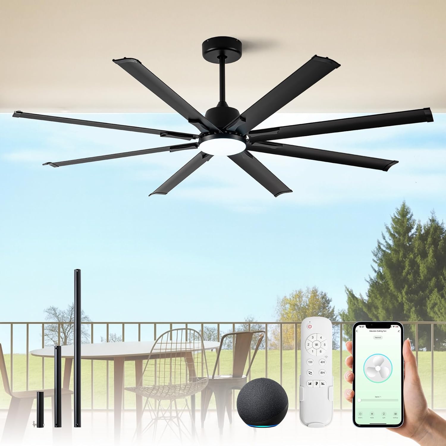 ECOiTEL 72 inch smart ceiling fan,ECOiTEL fan worth buying,72 inch smart fan pros cons,ECOITEL vs other smart fans,should I buy ECOiTEL ceiling fan,best smart ceiling fan for patio - detailed features and technical specifications